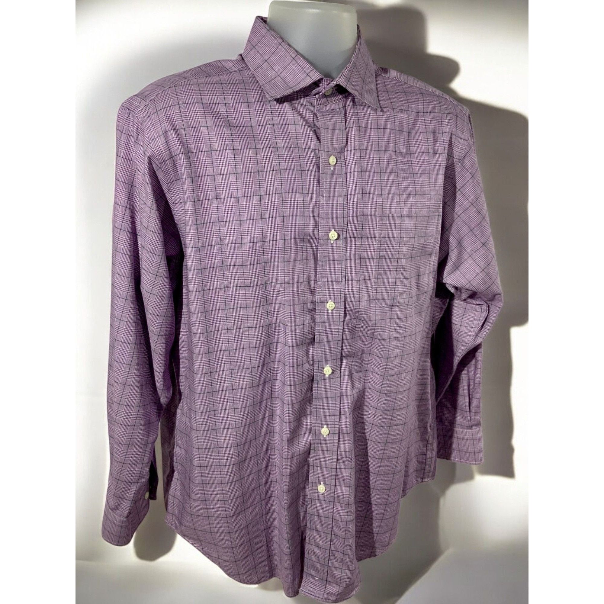 Lauren Ralph Lauren Ralph Lauren Classic Fit Non Iron Purple Checked Shirt Large Size US L / EU 52-54 / 3 - 8 Thumbnail