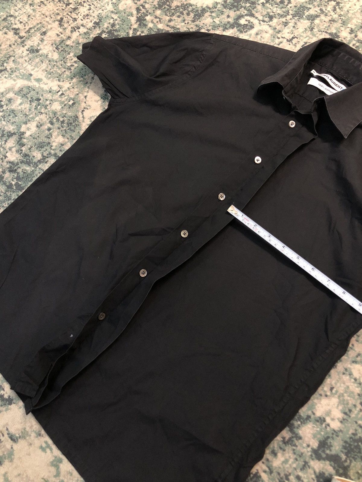 Saint Laurent Paris Saint Laurent Paris Poplin Black Shirt Size US M / EU 48-50 / 2 - 19 Thumbnail