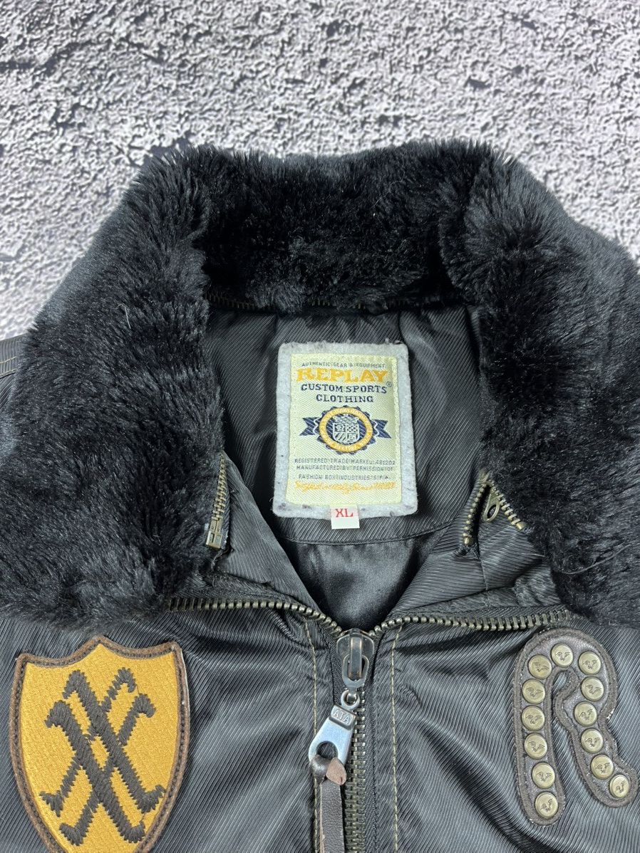 Replay Rare Vintage REPLAY Bomber Like MA1 Flight Aviator Jacket Size US XL / EU 56 / 4 - 6 Thumbnail