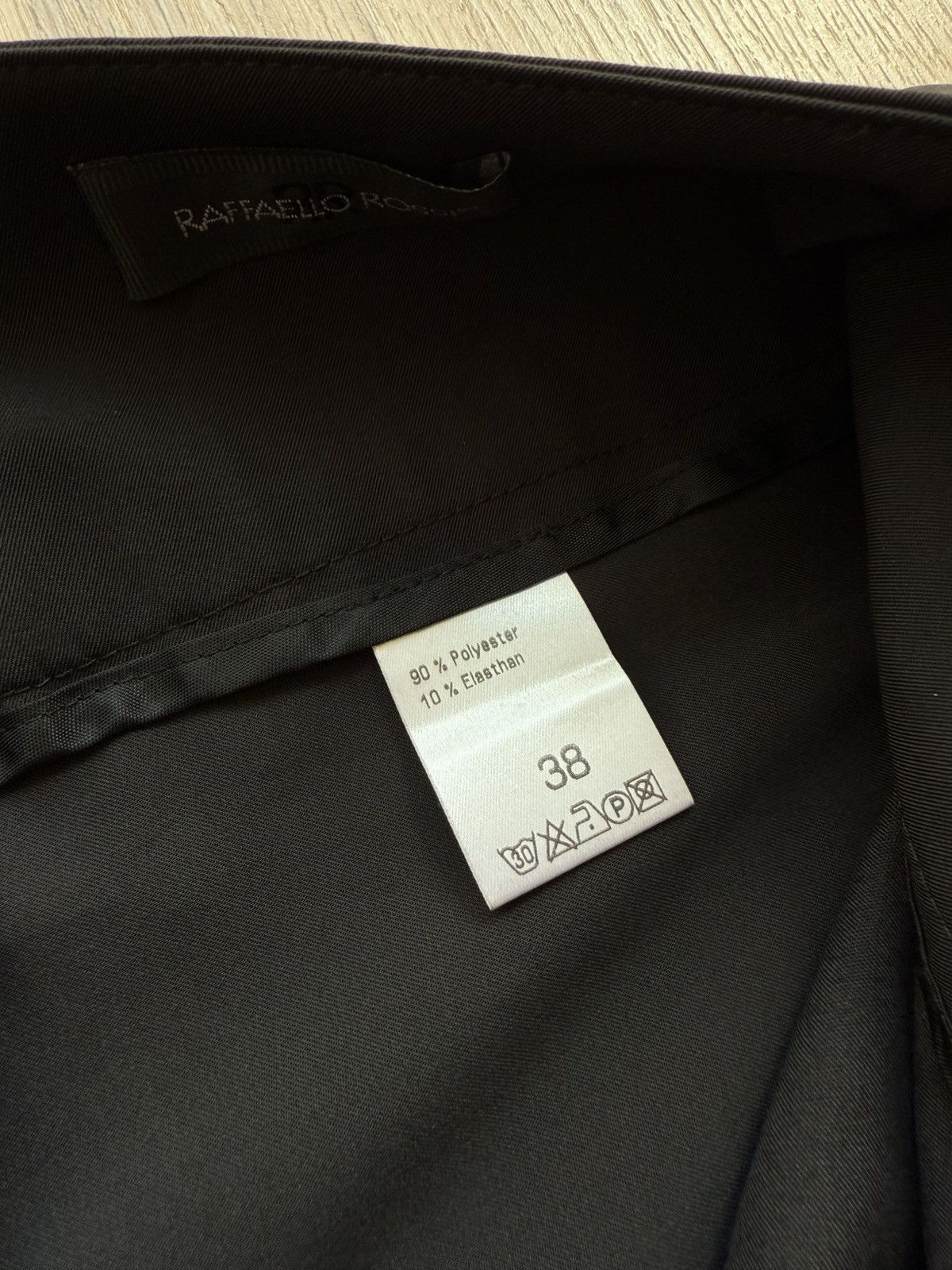 Vintage Raffaello Rossi Classic Black Trousers Dress Pants Size 38" / US 16 / IT 52 - 6 Thumbnail