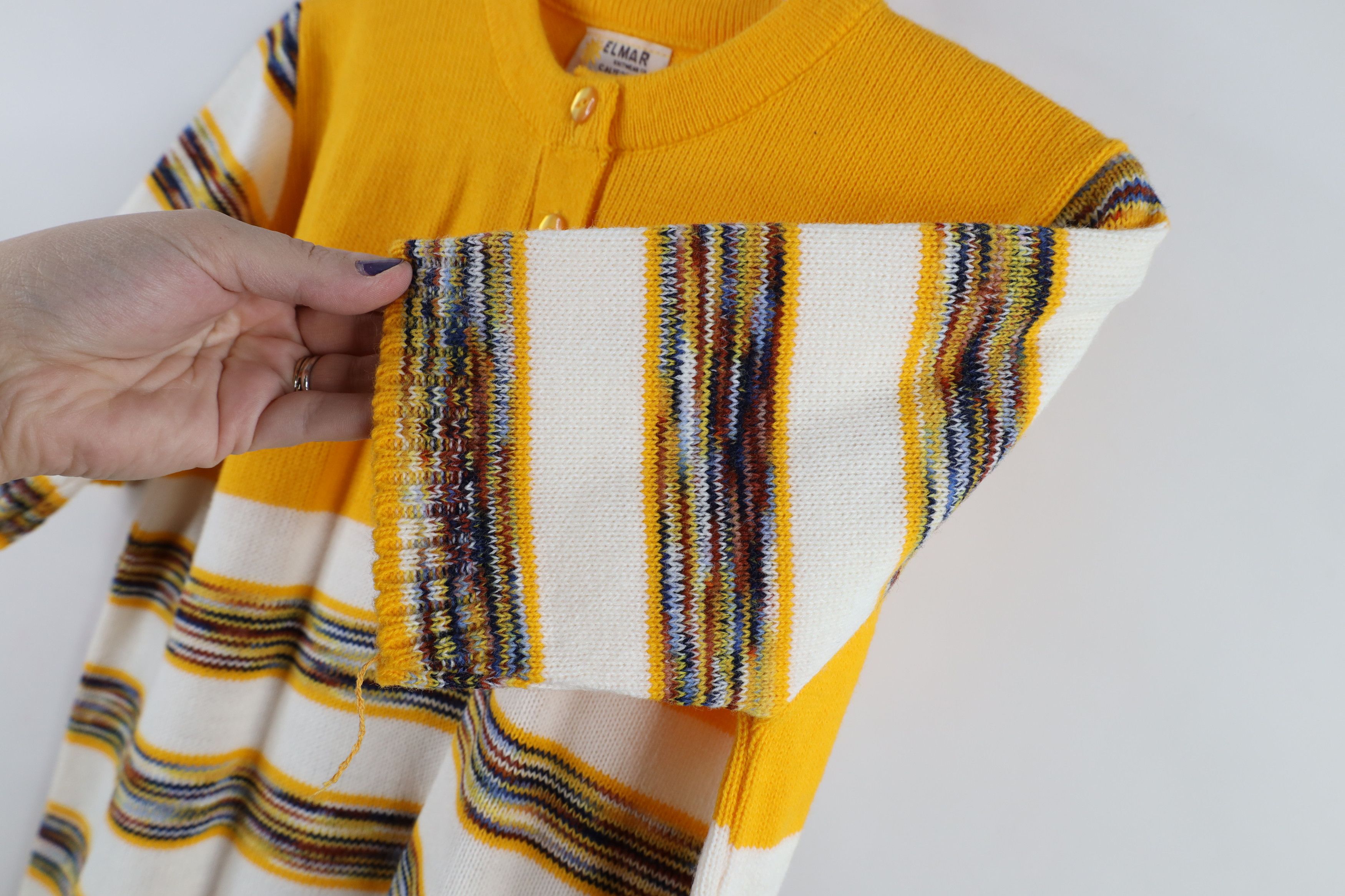 Vintage Vintage 50s 60s Streetwear Short Sleeve Henley Sweater USA Size M / US 6-8 / IT 42-44 - 7 Thumbnail