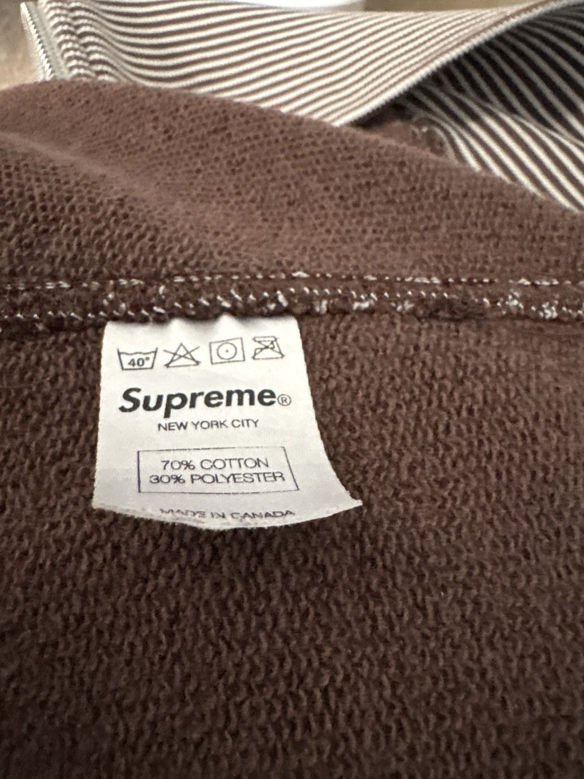 Supreme supreme striped zip up Size US L / EU 52-54 / 3 - 6 Thumbnail
