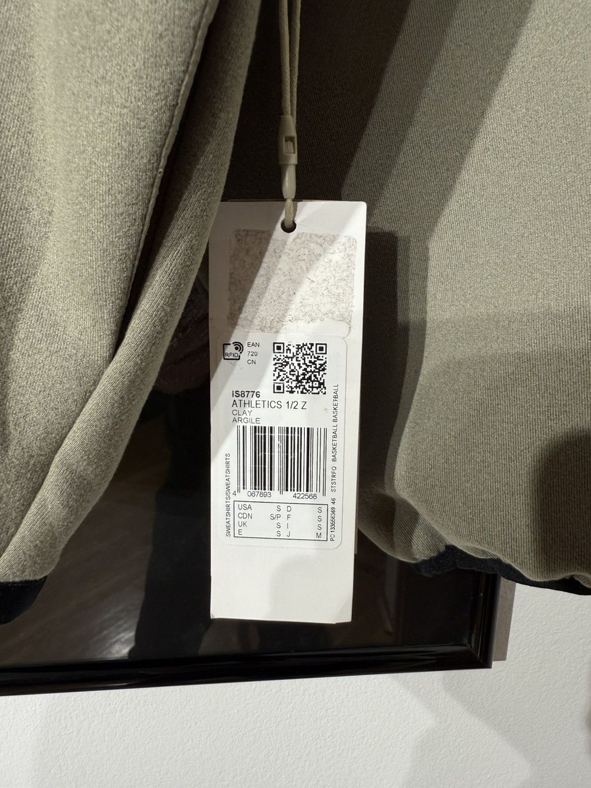 Adidas × Fear of God Fear of God Suede Fleece Half-Zip Sweatshirt Clay Size US S / EU 44-46 / 1 - 6 Thumbnail