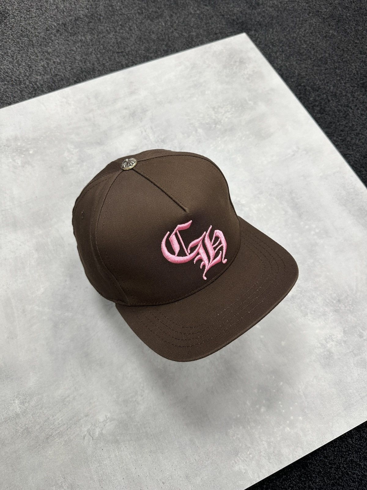 Chrome Hearts Chrome Hearts CH Baseball Cap Hat Brown Pink Size ONE SIZE - 2 Thumbnail
