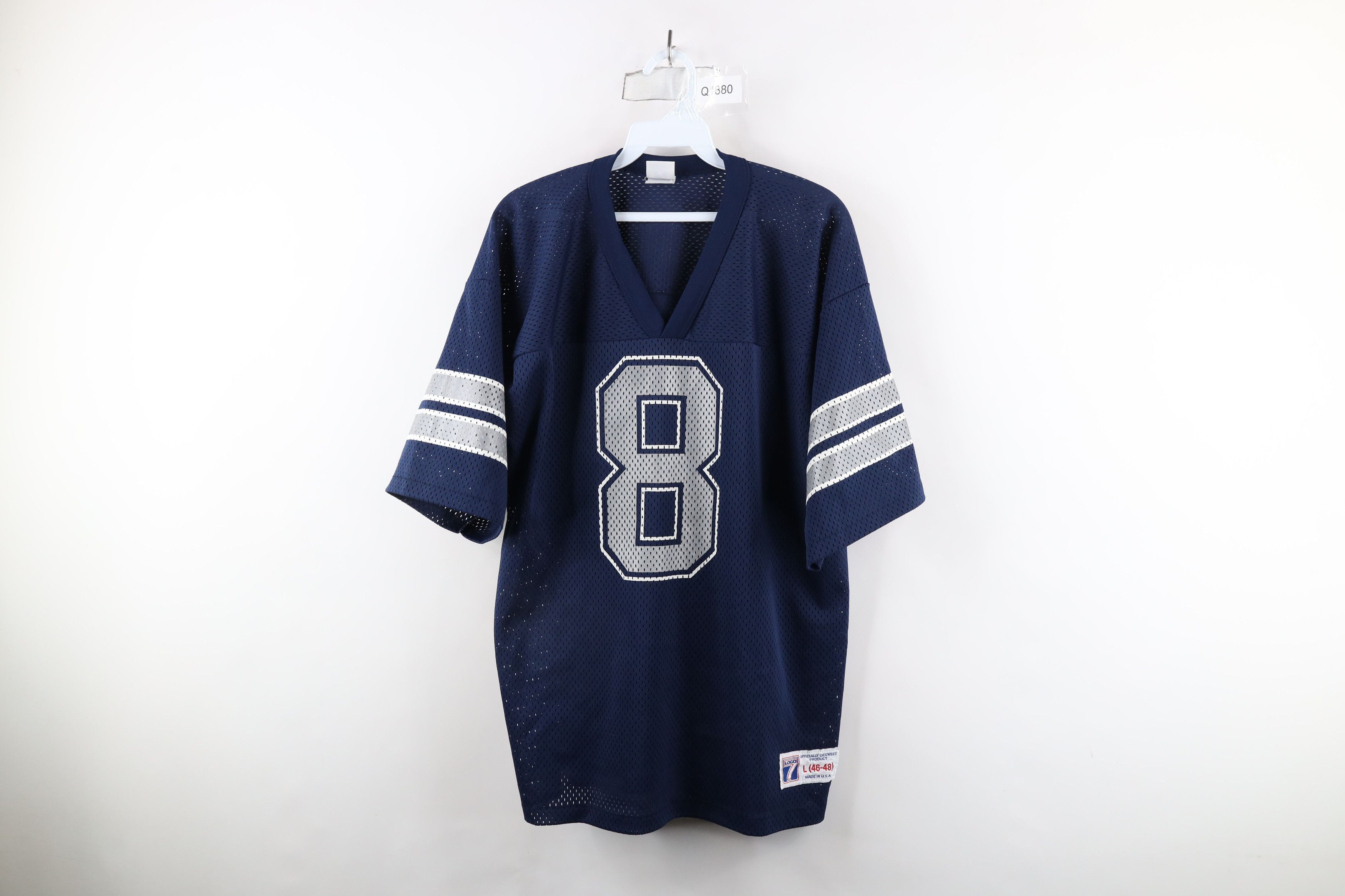 Vintage Vintage 90s Dallas Cowboys Football Jersey Blue USA #8 Size US L / EU 52-54 / 3 - 1 Thumbnail