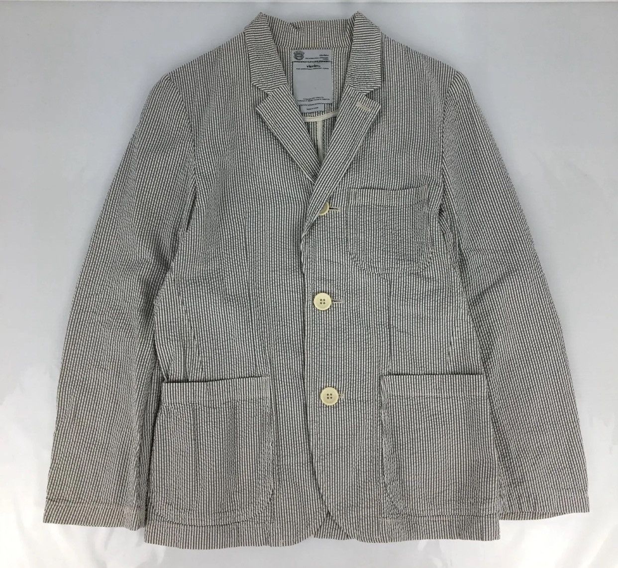 VISVIM ACADEMIA BLAZER SEERSUCKER JACKET COAT