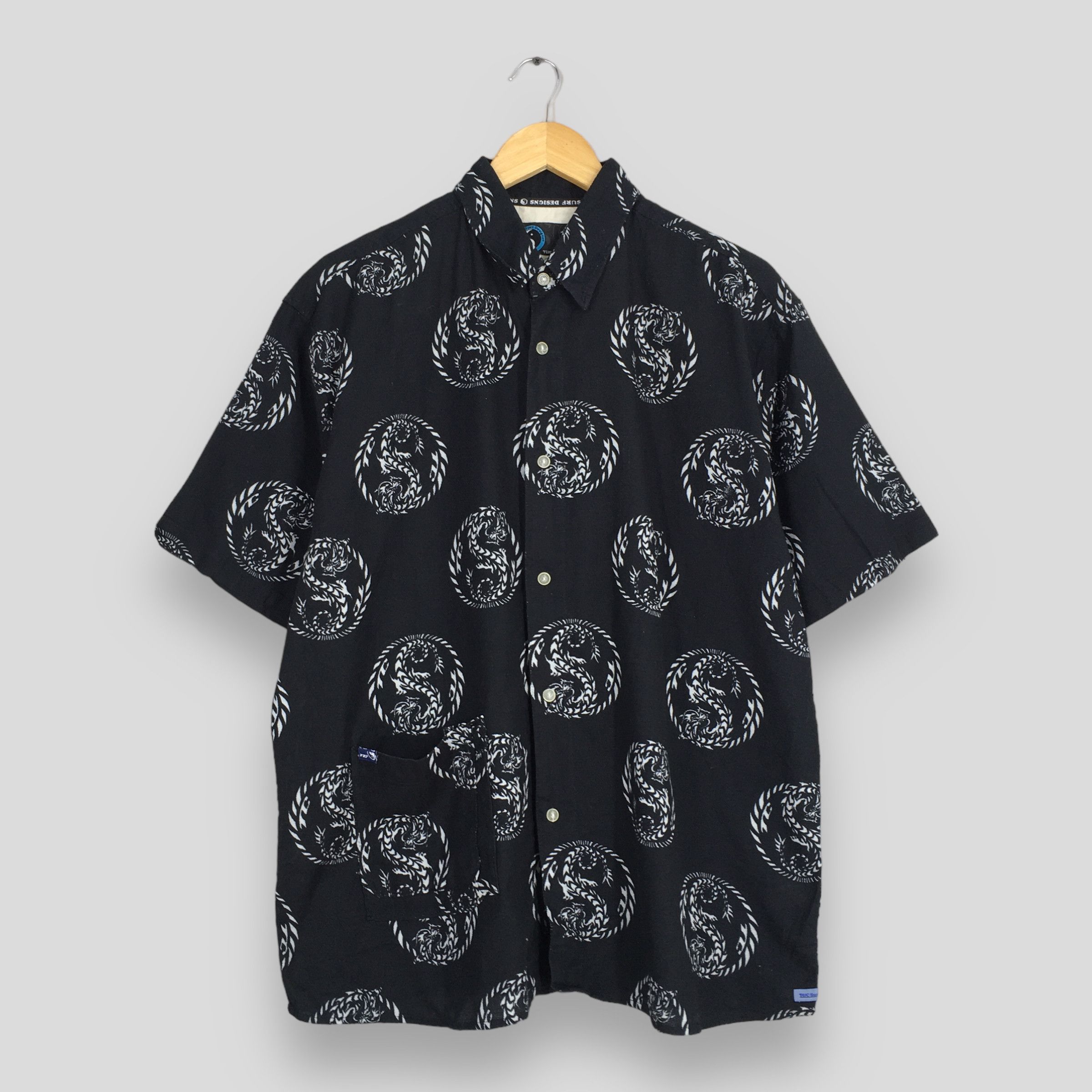 Other Vintage T&C Surf Design Hawaiian Dragon Cotton Shirt Large Size US L / EU 52-54 / 3 - 1 Thumbnail