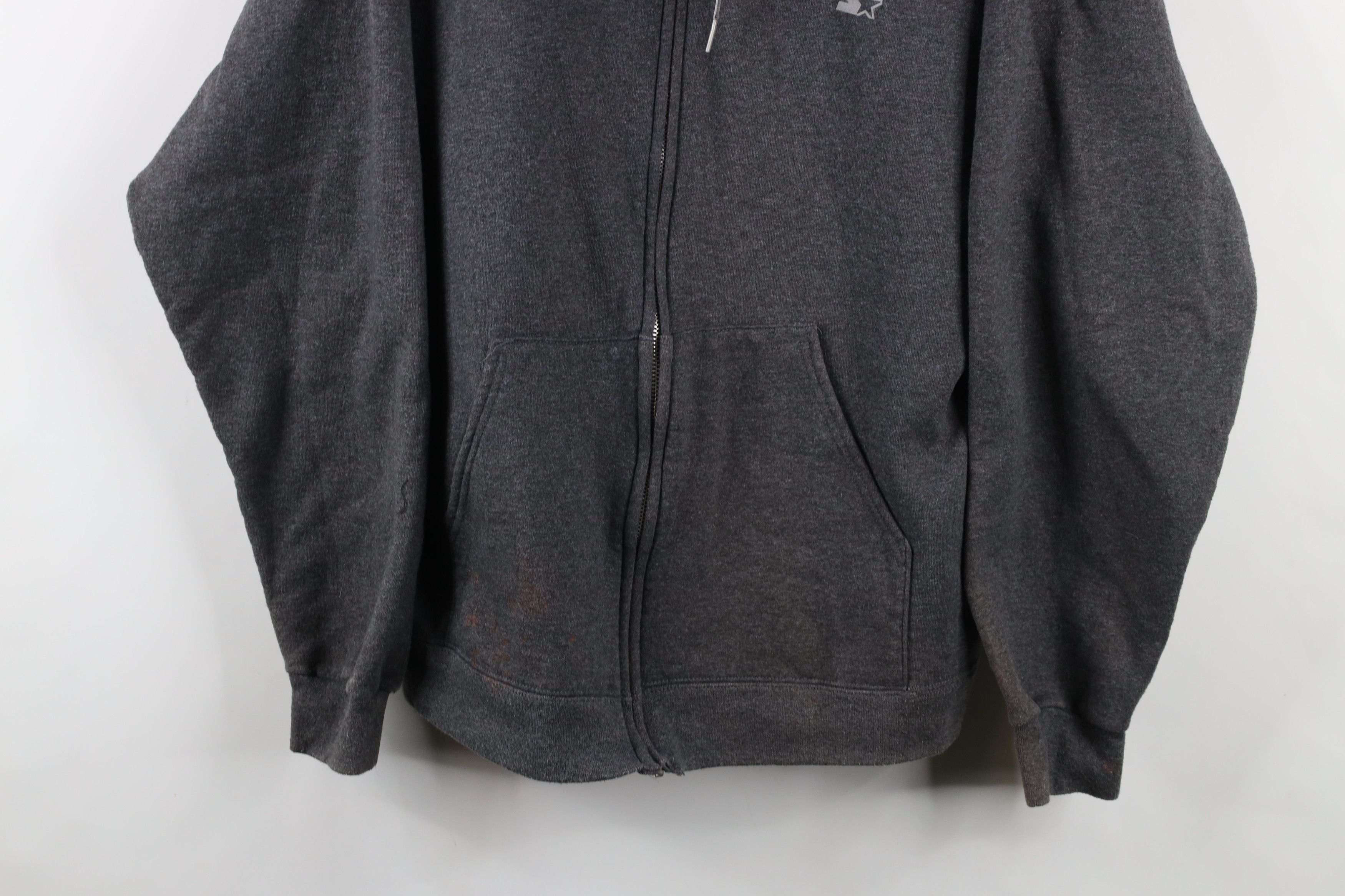 Starter × Vintage Vintage 90s Starter Reflective Heavyweight Full Zip Hoodie Size US L / EU 52-54 / 3 - 3 Thumbnail