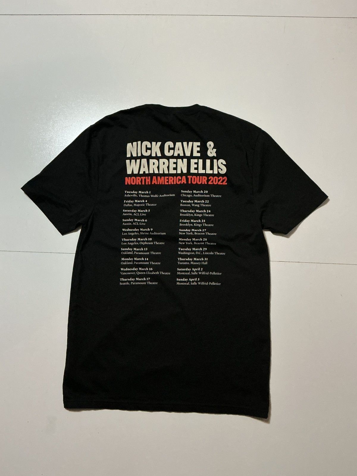 Band Tees Nick Cave & Warren Ellis Carnage Tour 2022 Official T-Shirt Size US S / EU 44-46 / 1 - 2 Thumbnail