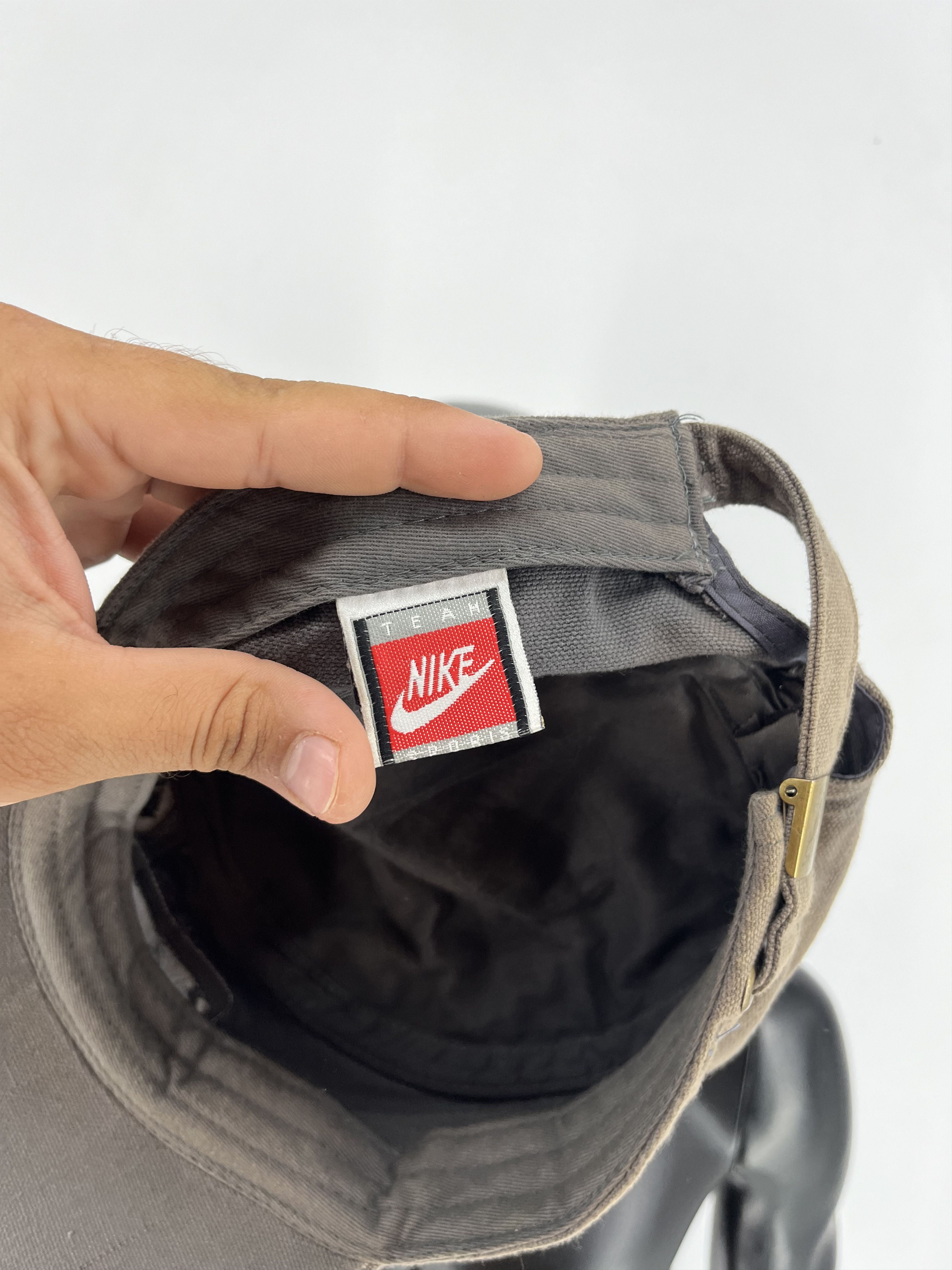 Nike × Vintage Nike Y2K 90s Vintage Hat Cap Swoosh Streetwear Avant Garde Size ONE SIZE - 7 Thumbnail