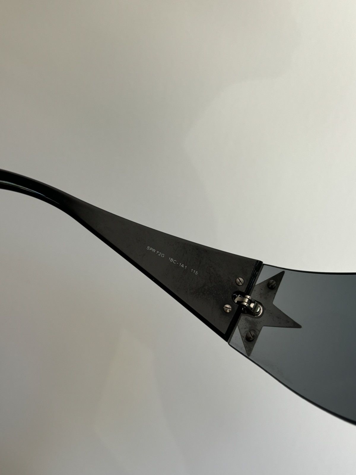 Prada PRADA Sunglassess Star 2004 Star White Ski Shield Mask Fire Size ONE SIZE - 9 Thumbnail