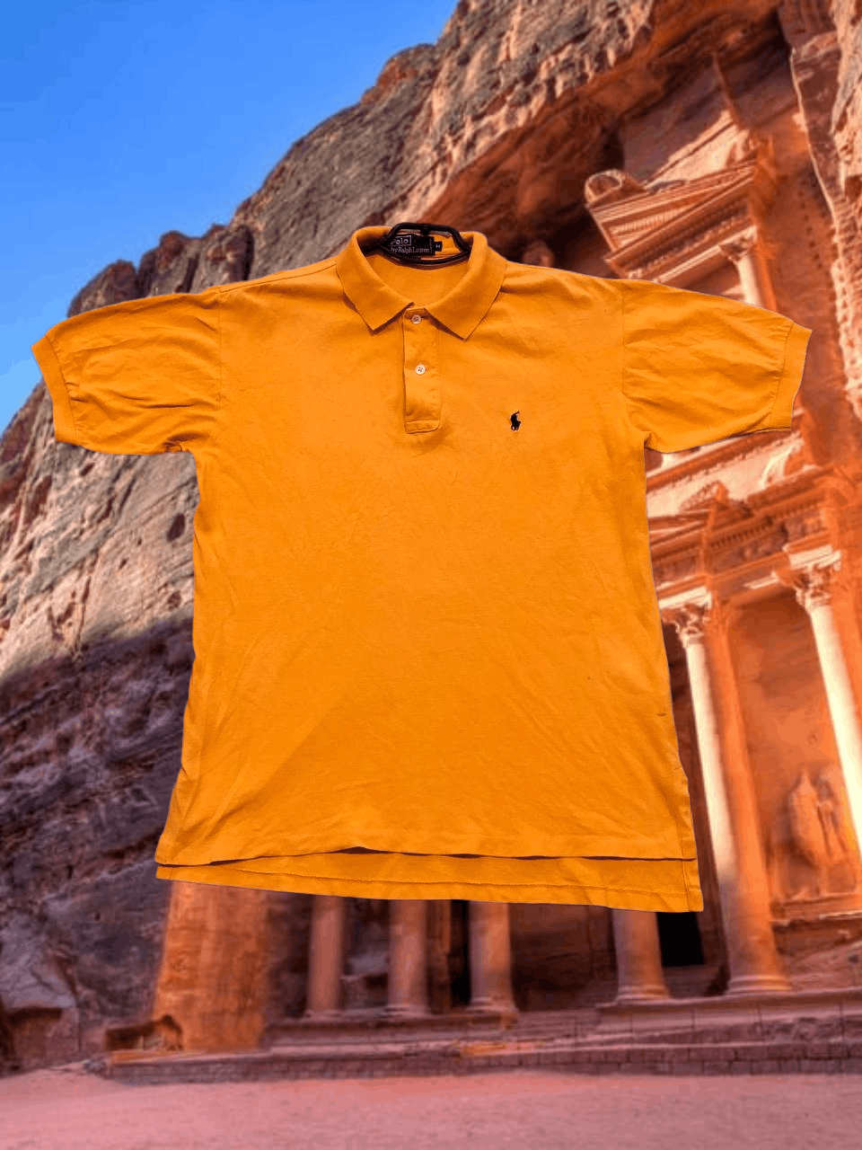 Polo Ralph Lauren Vintage T-Shirt orange logo Polo Ralph Lauren Y2K Size US M / EU 48-50 / 2 - 1 Thumbnail