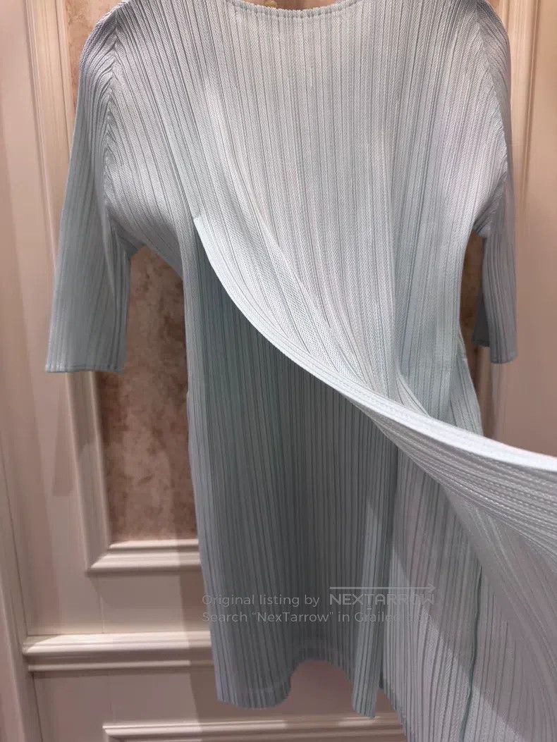 Issey Miyake Issey Miyake Mint Green Back Slit Top Size L / US 10 / IT 46 - 3 Thumbnail