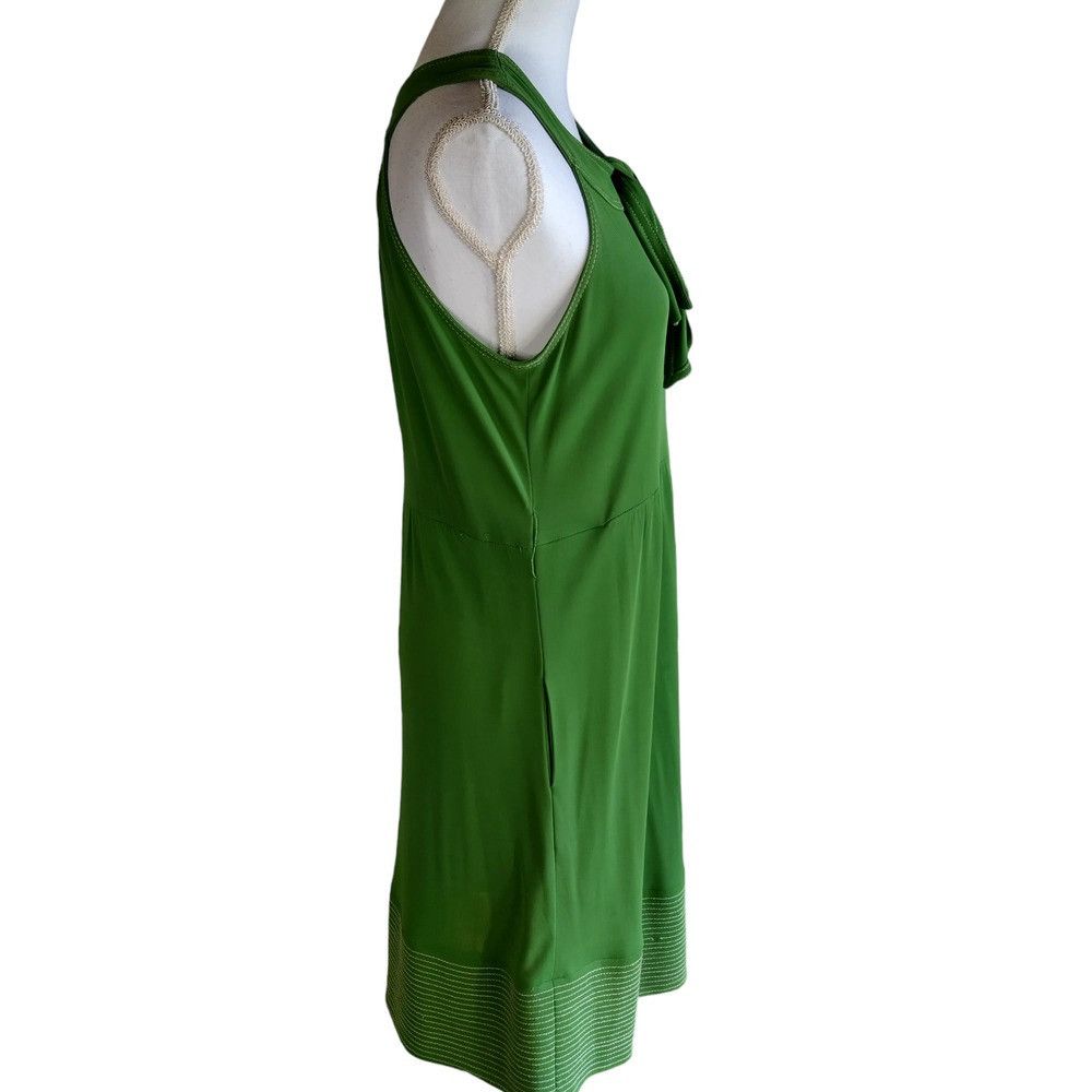 Tibi Retail $495 Tibi green sleeveless midi dress with tie Size M / US 6-8 / IT 42-44 - 3 Thumbnail