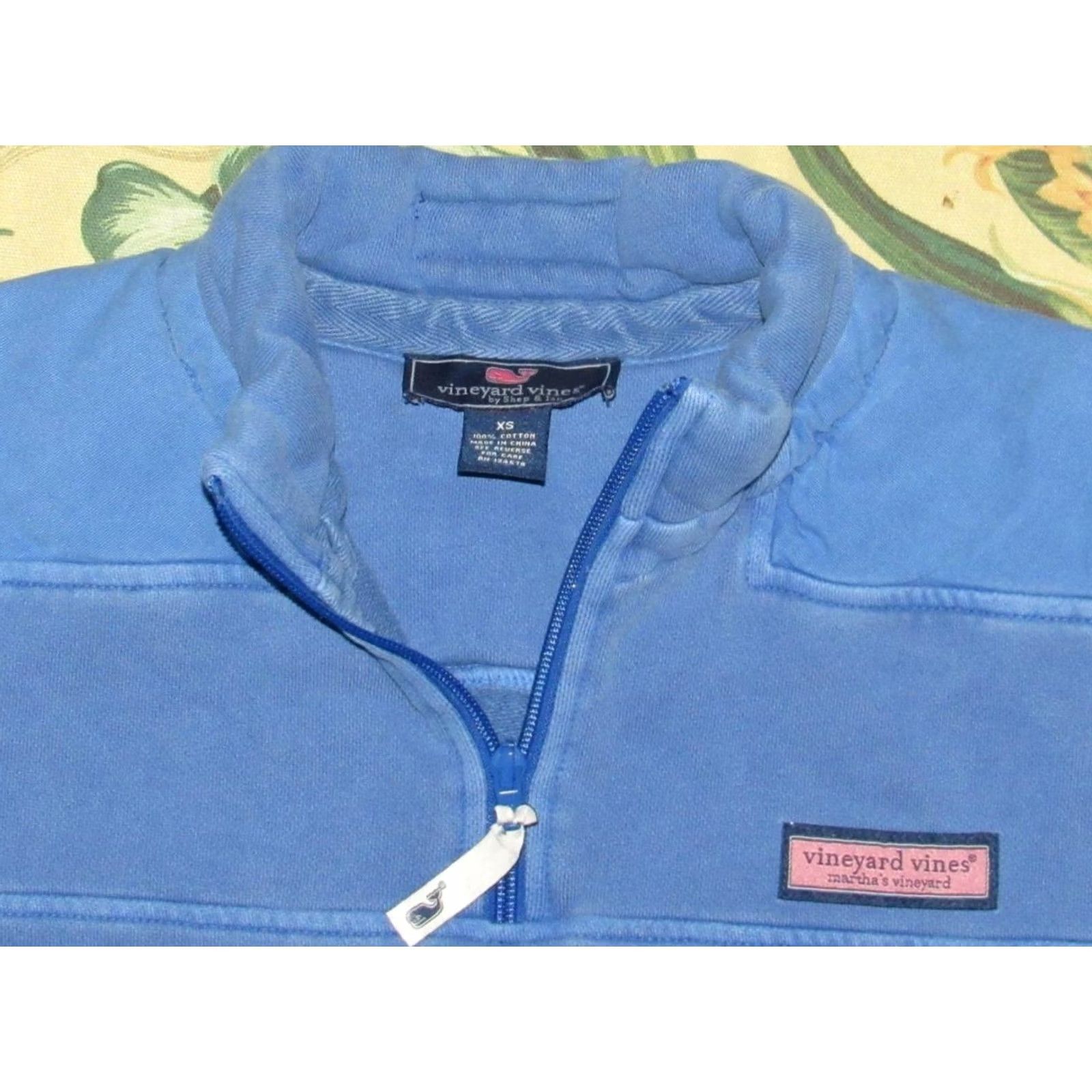 Vineyard Vines VINEYARD VINES Blue 1/4 Zip Pullover Shep Sweater XS Mens Pullover Sweater Blue XS Size US XS / EU 42 / 0 - 2 Thumbnail