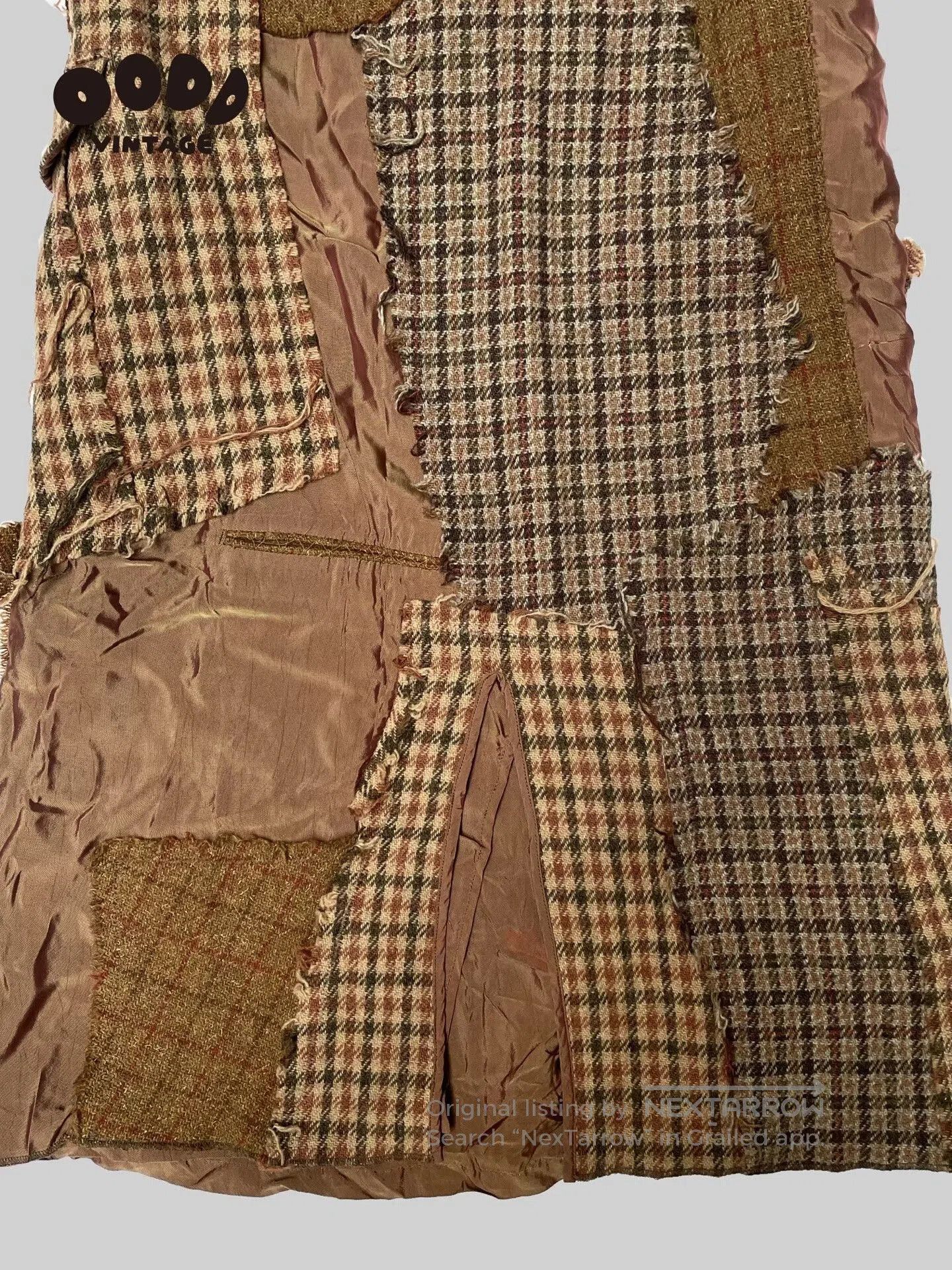 Junya Watanabe Vintage Wool Patchwork Dress by Junya Watanabe. Size S / US 4 / IT 40 - 5 Thumbnail