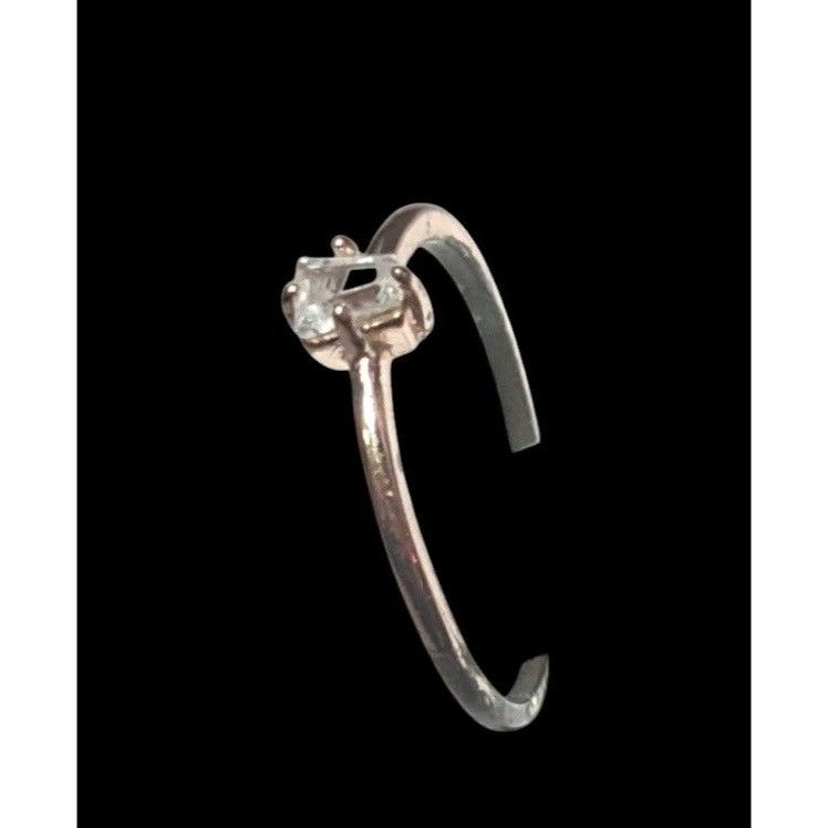 Other Minimalist Rose Gold Cubic Zirconia Ring Size 6 3/4 Size ONE SIZE - 12 Thumbnail