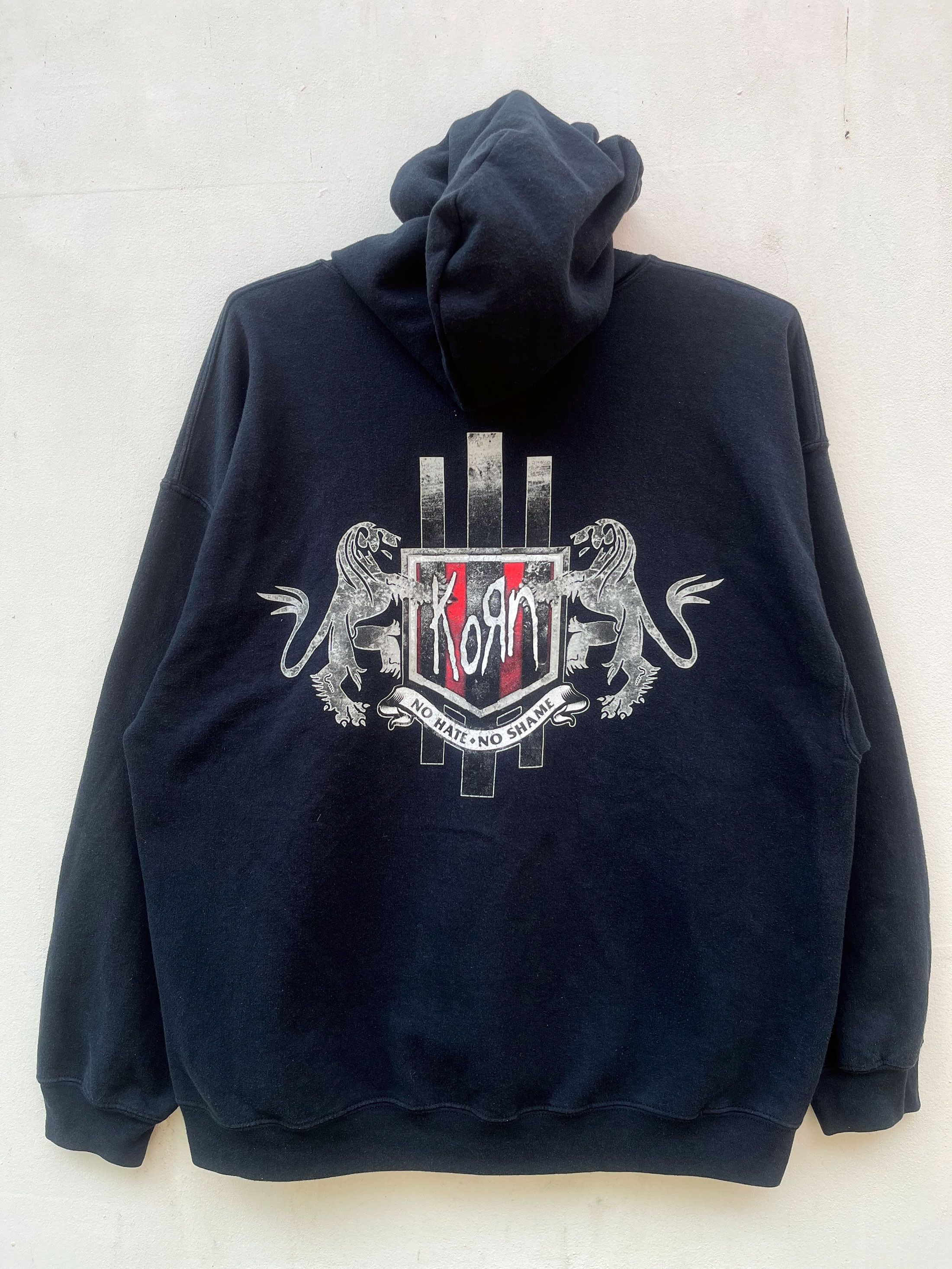 Band Tees Korn American Nu Metal Zipper Warm Shirt Hooded Size US XL / EU 56 / 4 - 3 Thumbnail