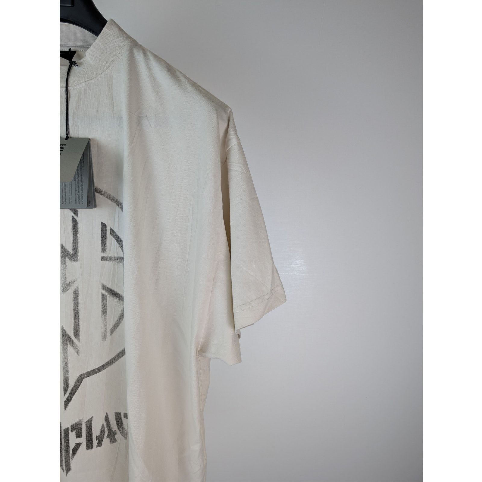 Balenciaga o1rshd1 Metal BB Stencil Vintage Oversized Jersey T-Shirt Size US M / EU 48-50 / 2 - 5 Thumbnail