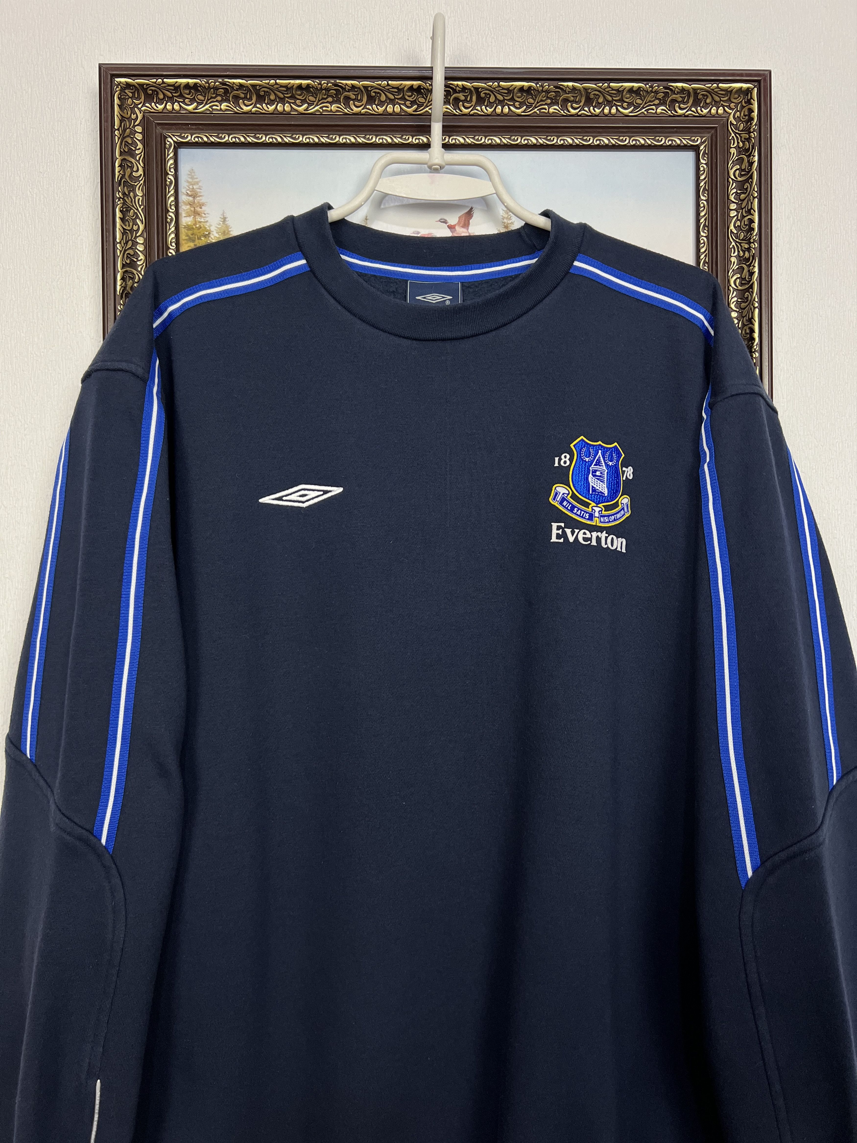 Umbro Everton Football Sweatshirt Soccer Track Top Crewneck Jacket Size US XL / EU 56 / 4 - 2 Thumbnail