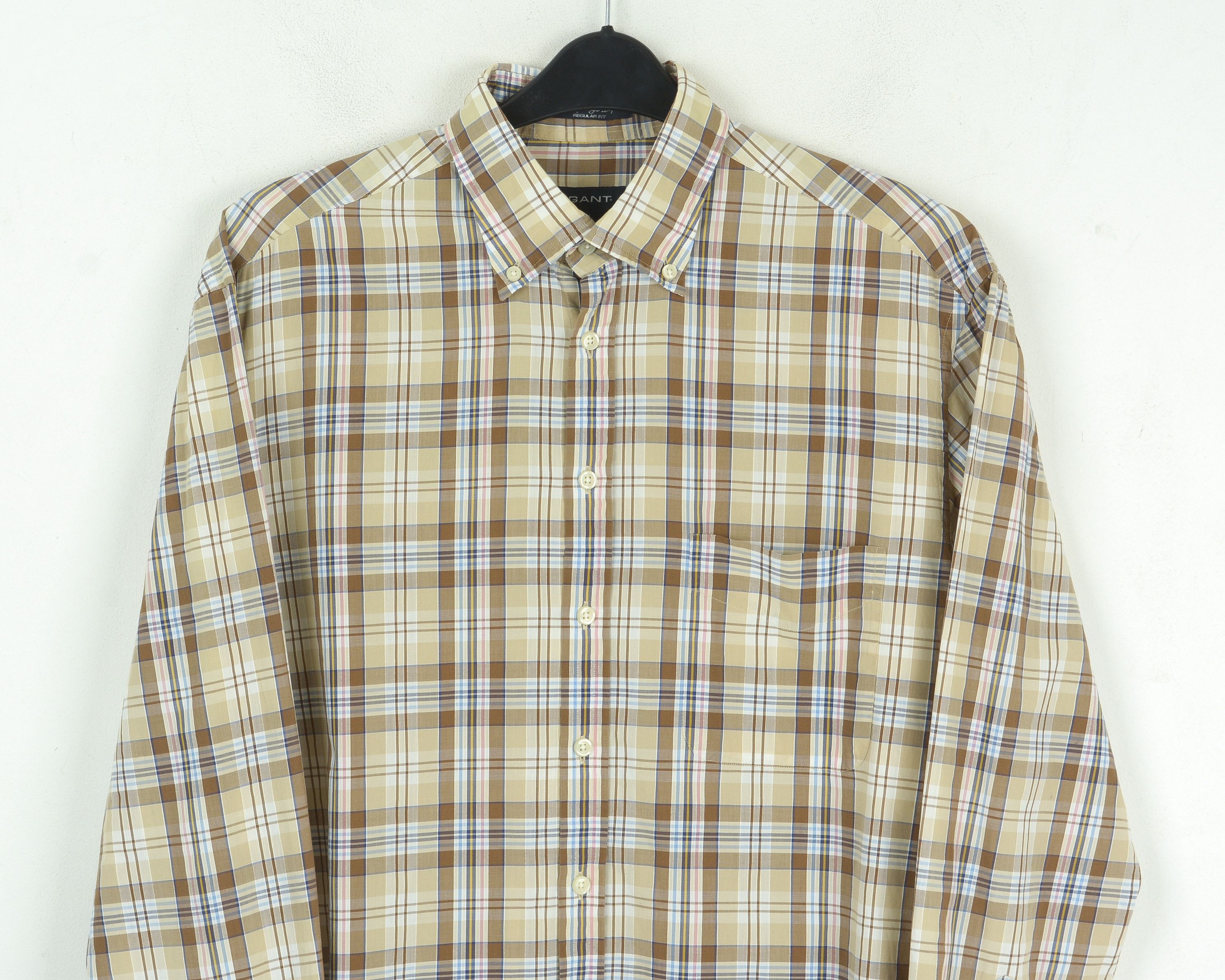 Gant 'Palm Springs Poplin' Casual Shirt Long Sleeve Plaid Check Size US L / EU 52-54 / 3 - 2 Thumbnail