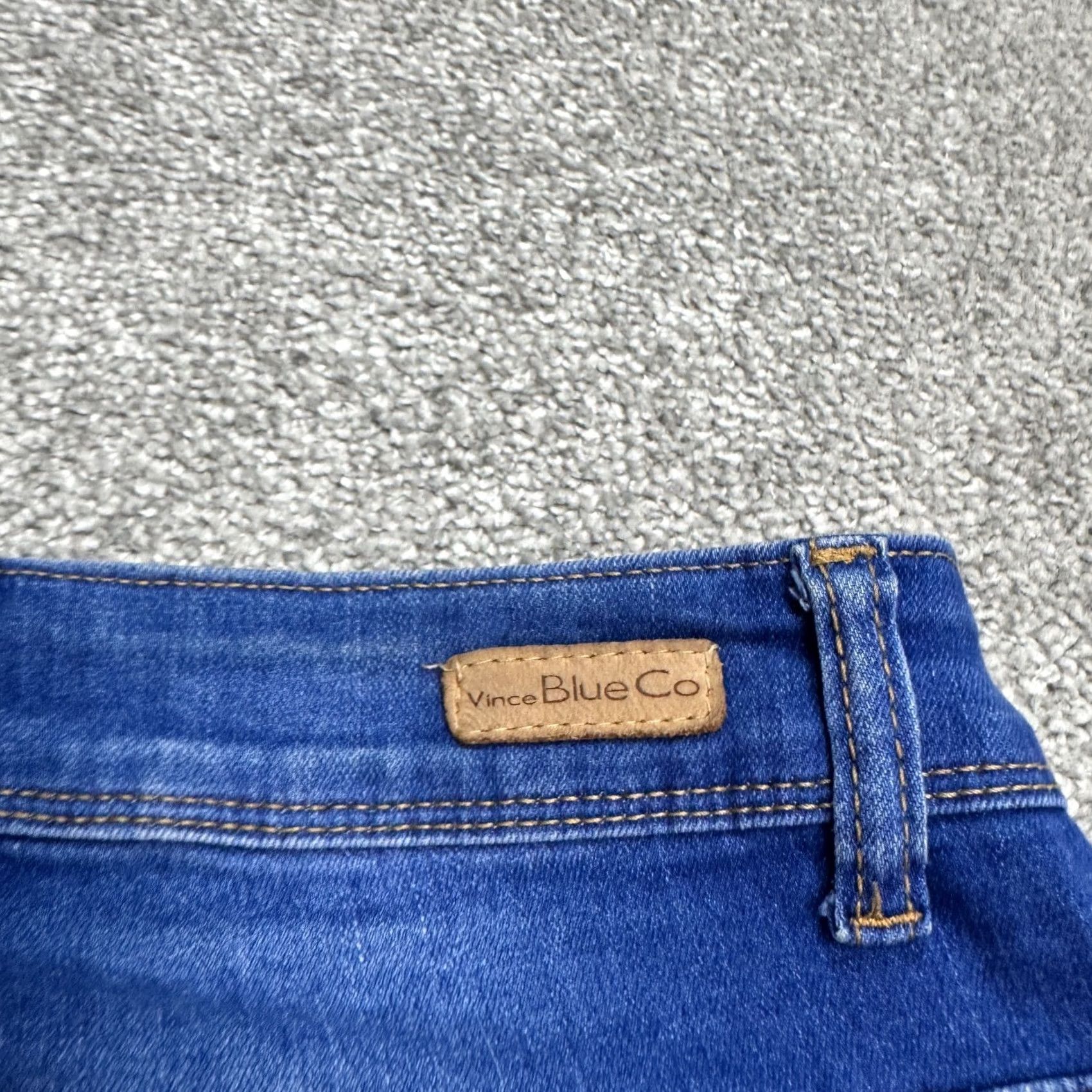 Vintage Vince Blue Co High Rise Bootcut Denim Jeans Juniors 9 Whiskered Casual Stretch Boys? Size 30" / US 8 / IT 44 - 5 Thumbnail