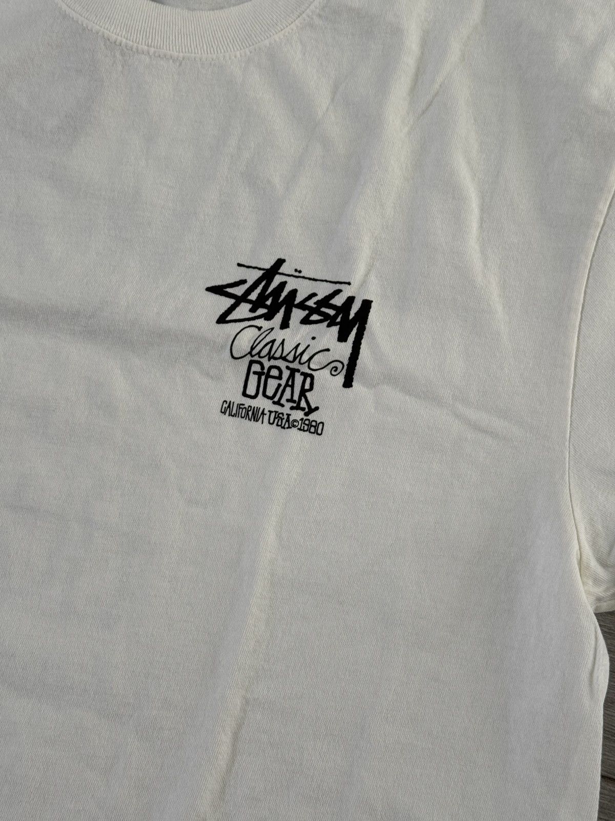 Stussy Stussy Classic Gear 1905084 Pigment Dyed Natural Tee Large Size US L / EU 52-54 / 3 - 2 Thumbnail