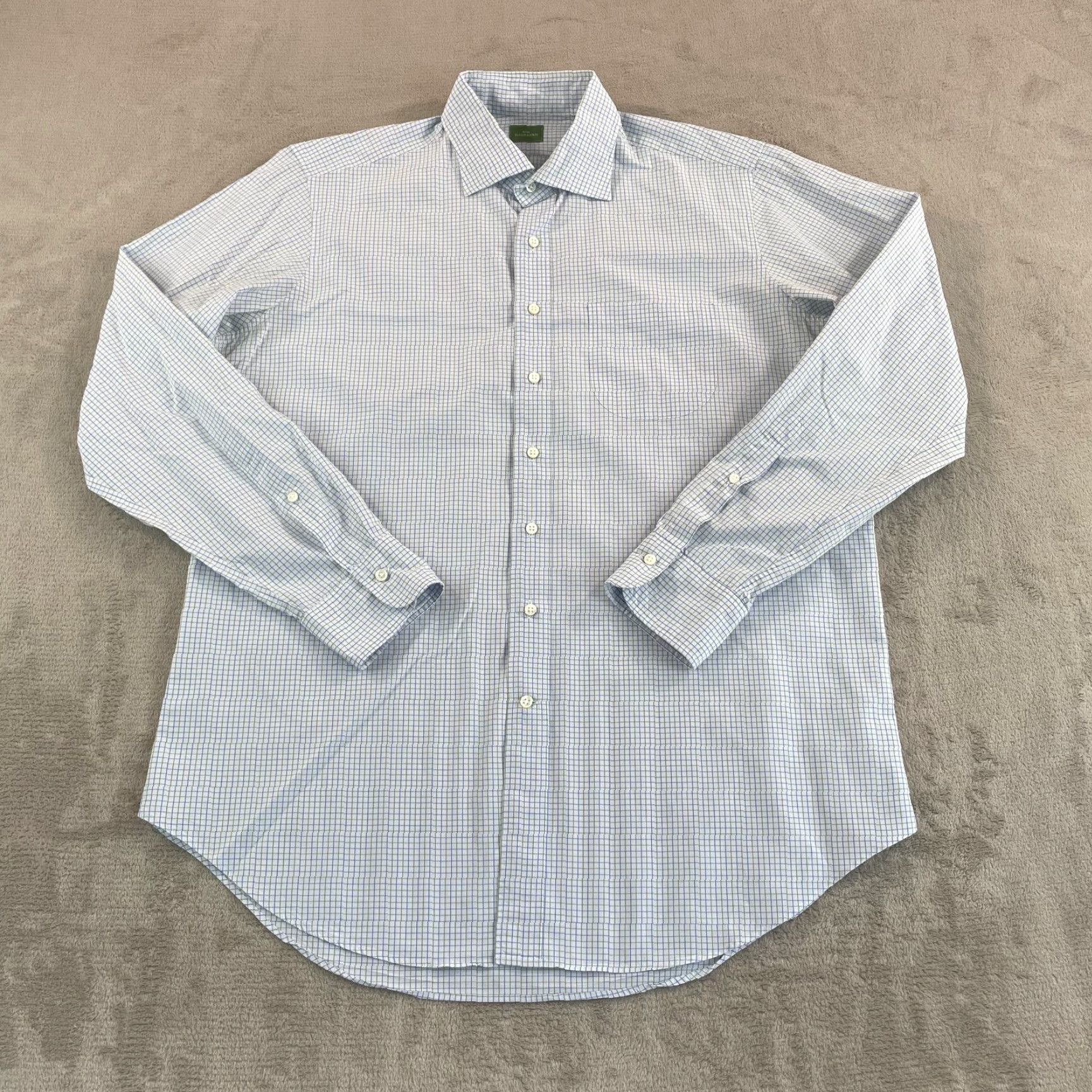 Sid Mashburn Sid Mashburn Sport Shirt Men L White Shade Blue Green Check Poplin NWOT 75 Shirt Men L White Shade Blue Green Check Poplin NWOT 75 Size US L / EU 52-54 / 3 - 3 Thumbnail