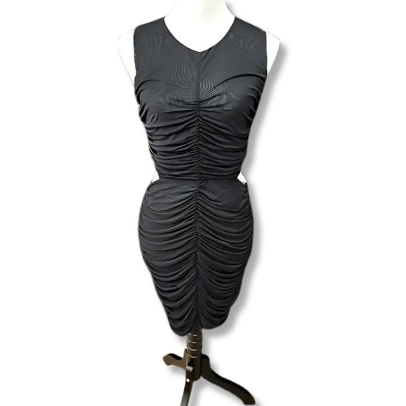 Other Royalty By Maluma Cut-Out Mini Dress Mesh Black Womens M NWT Size M / US 6-8 / IT 42-44 - 2 Thumbnail