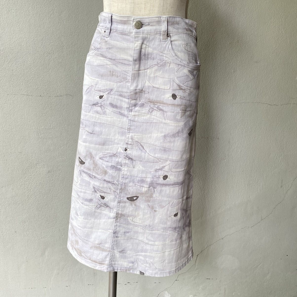 Tsumori Chisato TSUMORI CHISATO Shark Print Denim Skirt Size 28" / US 6 / IT 42 - 20 Thumbnail
