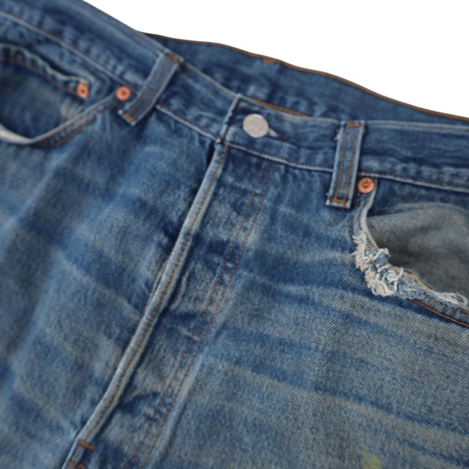 Levi's × Vintage Vintage Distressed Levis 501xx USA Made Denim Jeans Size US 38 / EU 54 - 4 Thumbnail