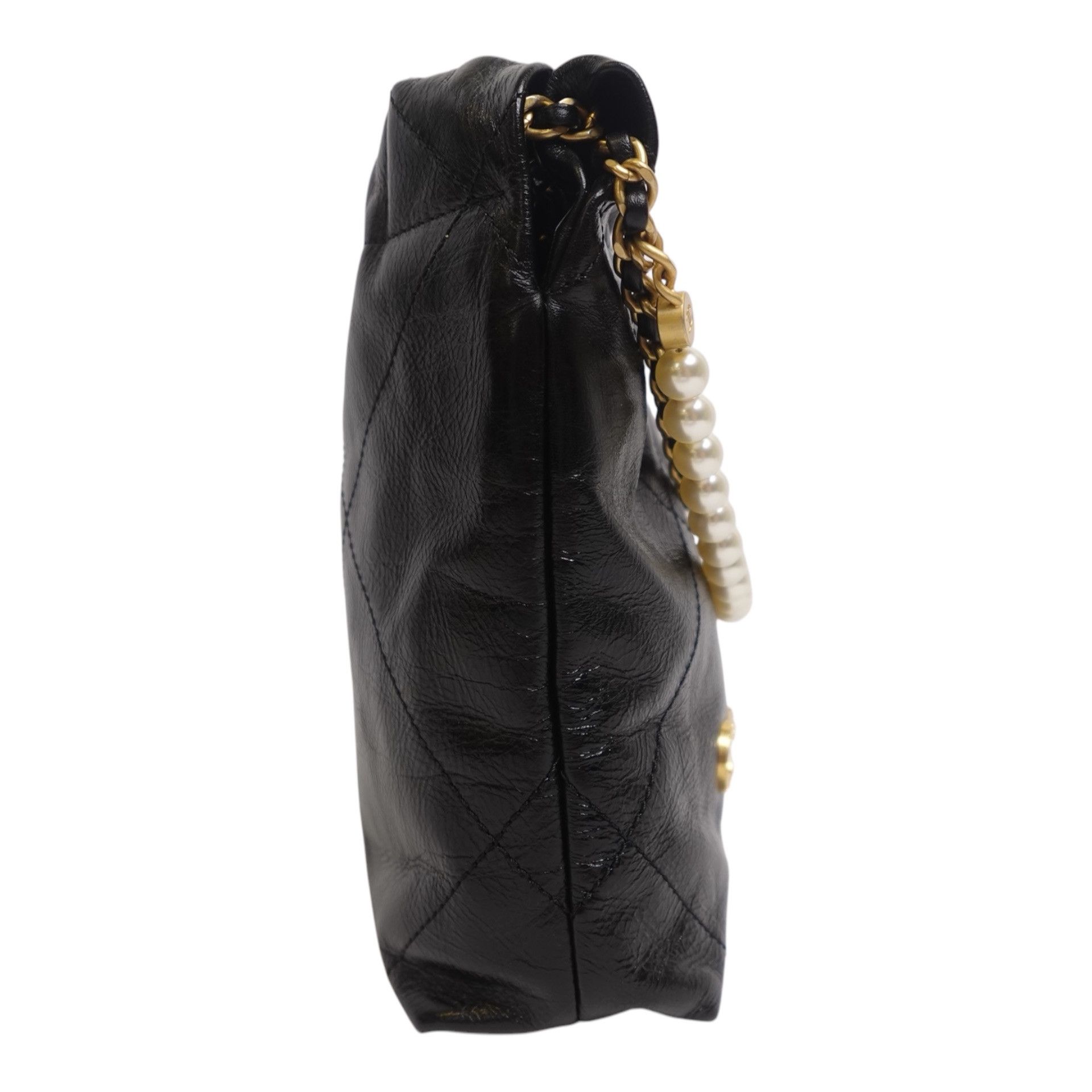 Chanel Chanel Shiny Crumpled Calfskin Quilted Pearl Mini Size ONE SIZE - 3 Thumbnail