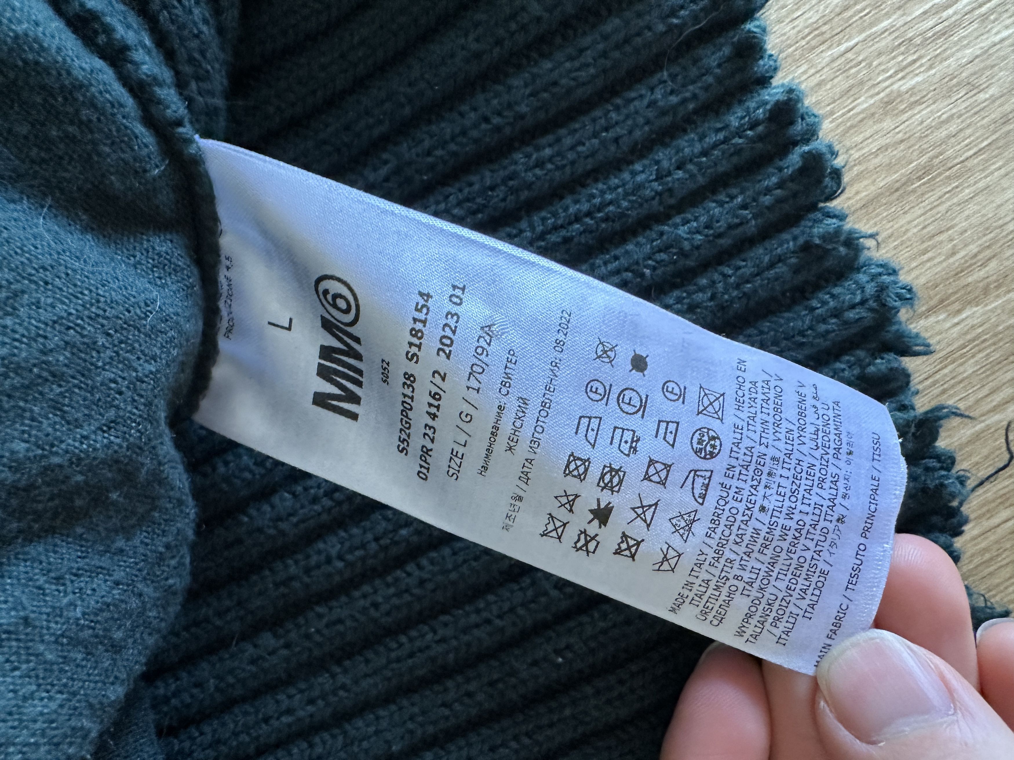 Maison Margiela Maison Margiela Full Zip Distressed Sweater Size US XL / EU 56 / 4 - 5 Thumbnail