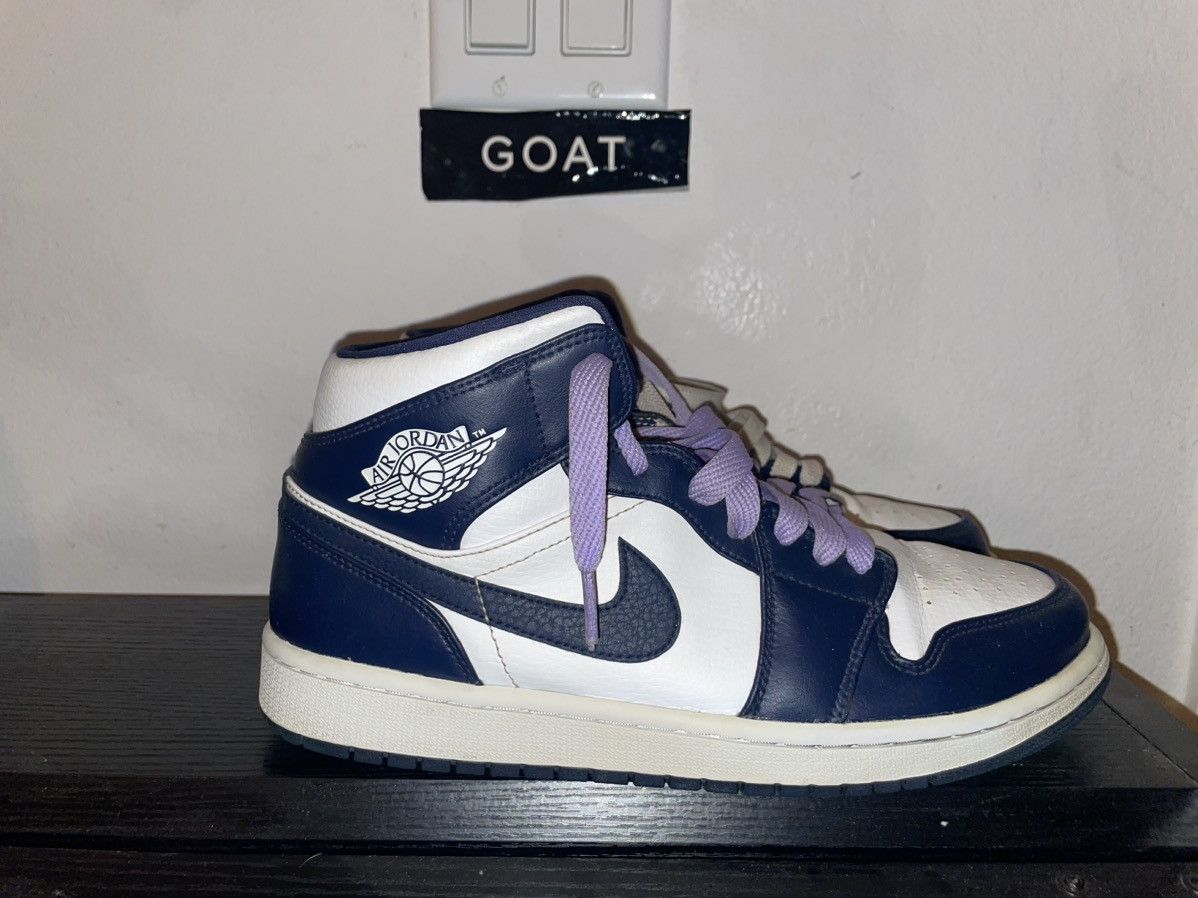 Jordan Brand Air Jordan 1 Mid “Obsidian” Size US 9 / EU 42 - 3 Thumbnail