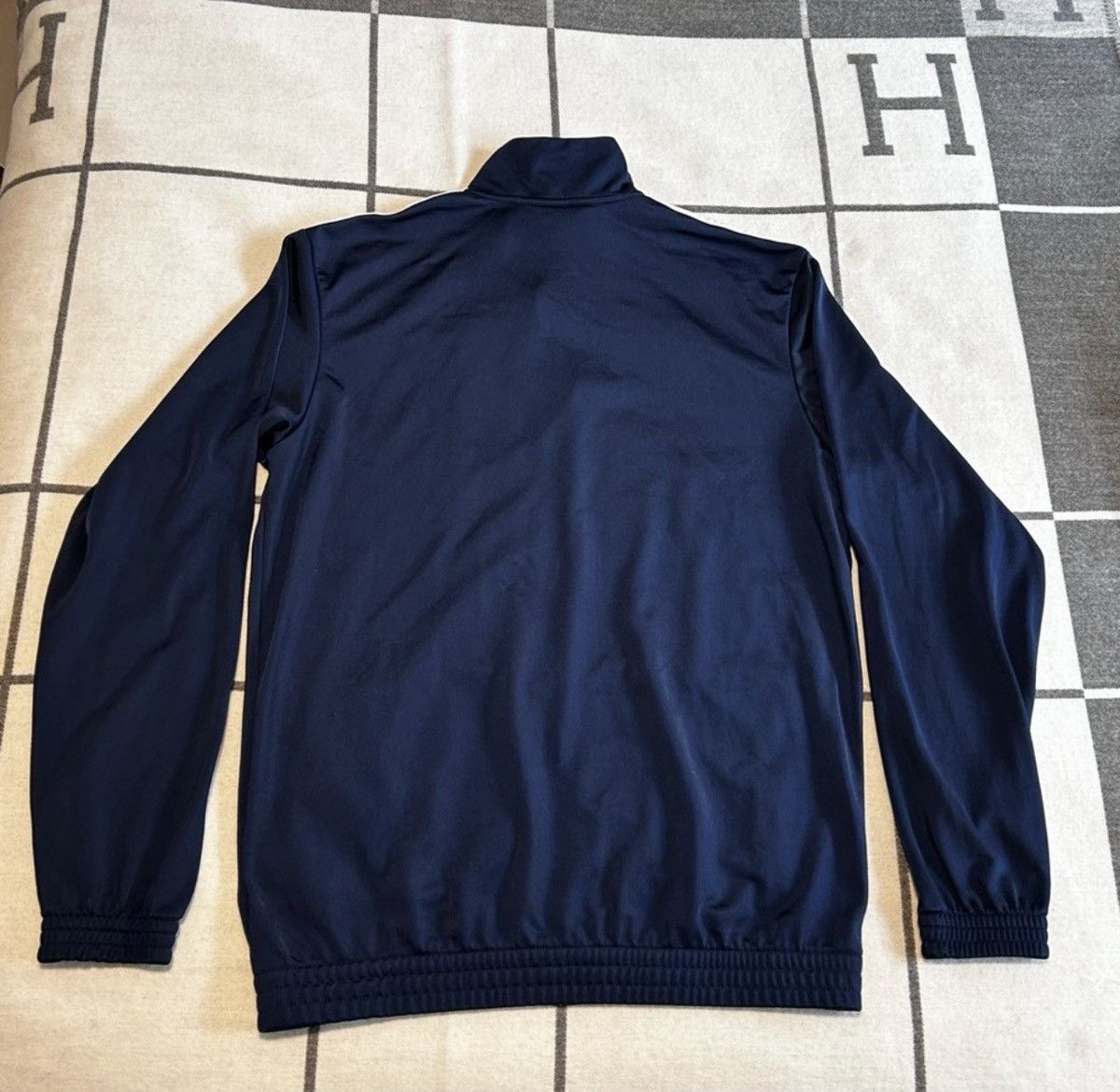 Adidas Adidas Classic 3 Stripe Track Jacket Navy Blue Full Zip Y2K Size US M / EU 48-50 / 2 - 6 Thumbnail