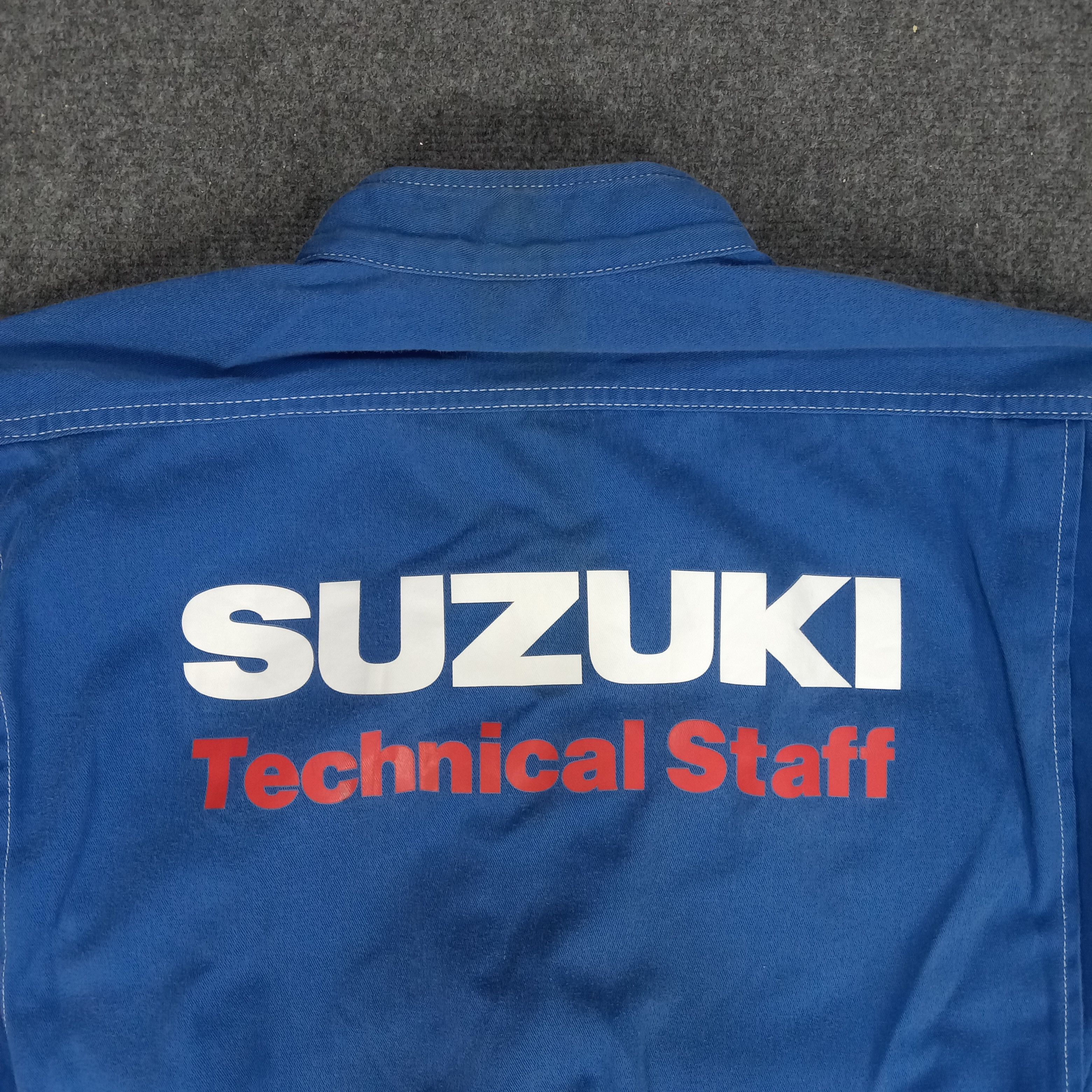 Japanese Brand × Vintage SUZUKI Japanese Racing Team Coverall Jacket Size US L / EU 52-54 / 3 - 3 Thumbnail
