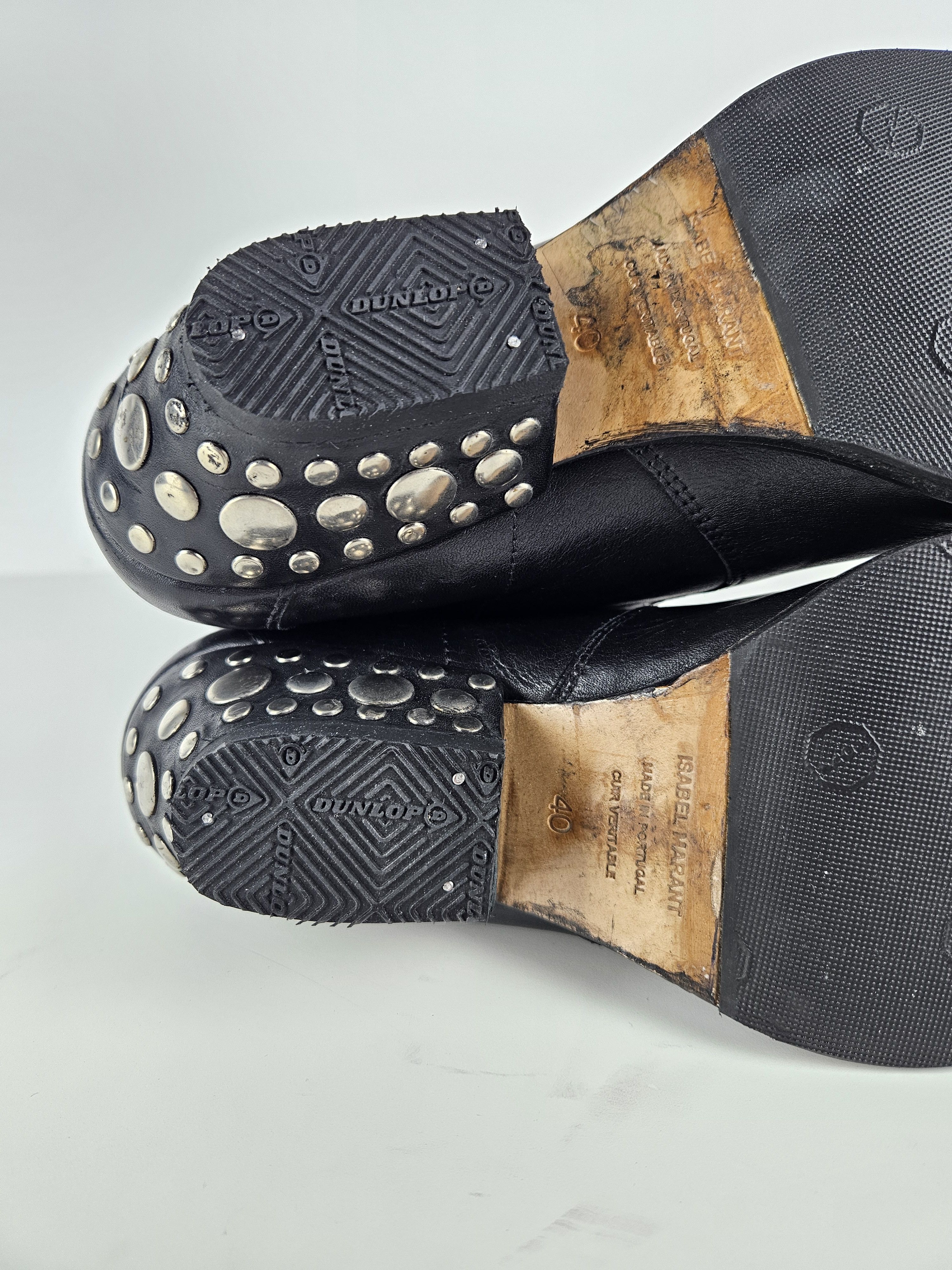 Isabel Marant Isabel Marant leather cuban heel studded cowboy ankle boots Size US 9 / IT 39 - 13 Thumbnail