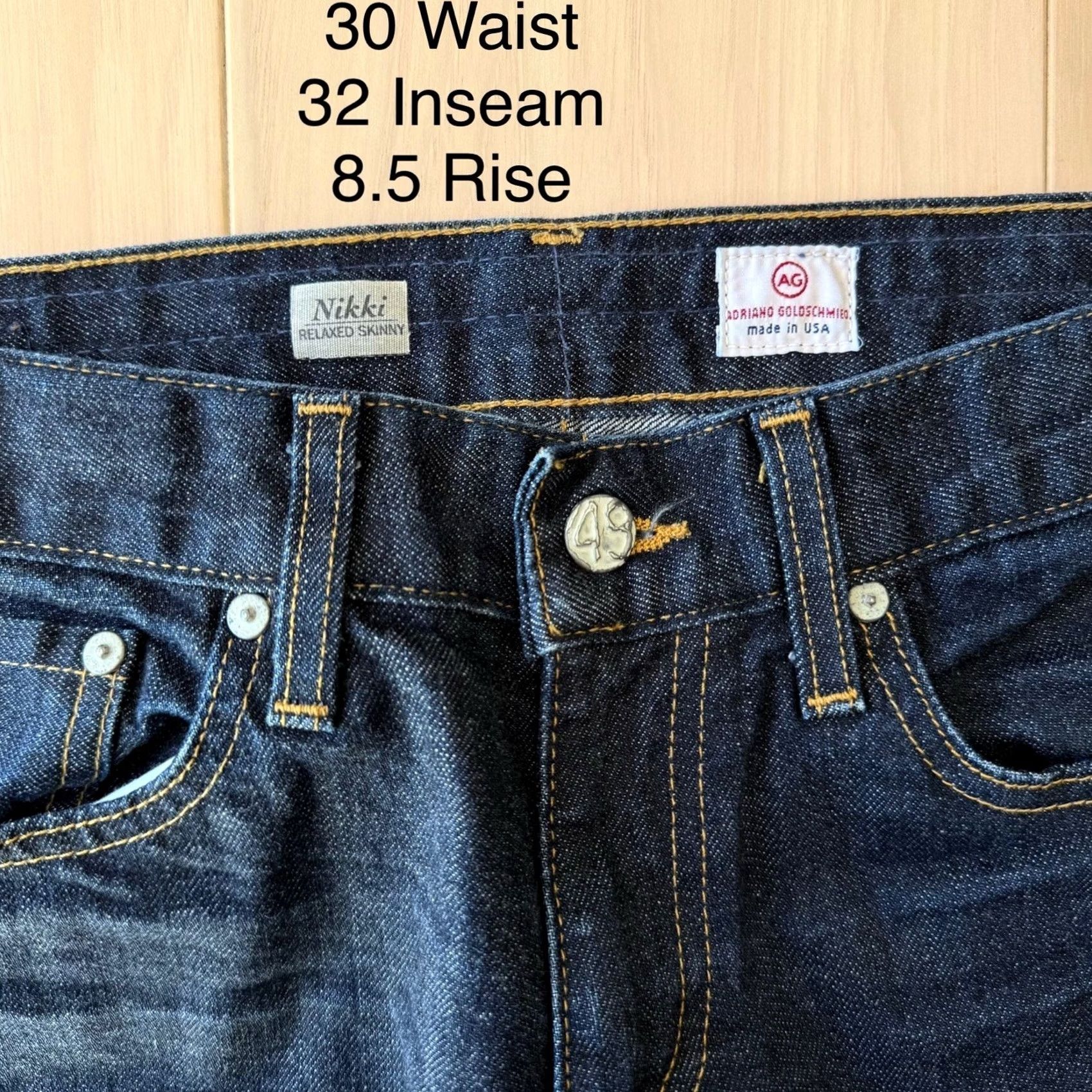 Vintage Adriano Goldschmied Jeans Women's 30 Dark Wash Relaxed Skinny Denim 5-Pocket Jeans Boys? Size 30" / US 8 / IT 44 - 5 Thumbnail