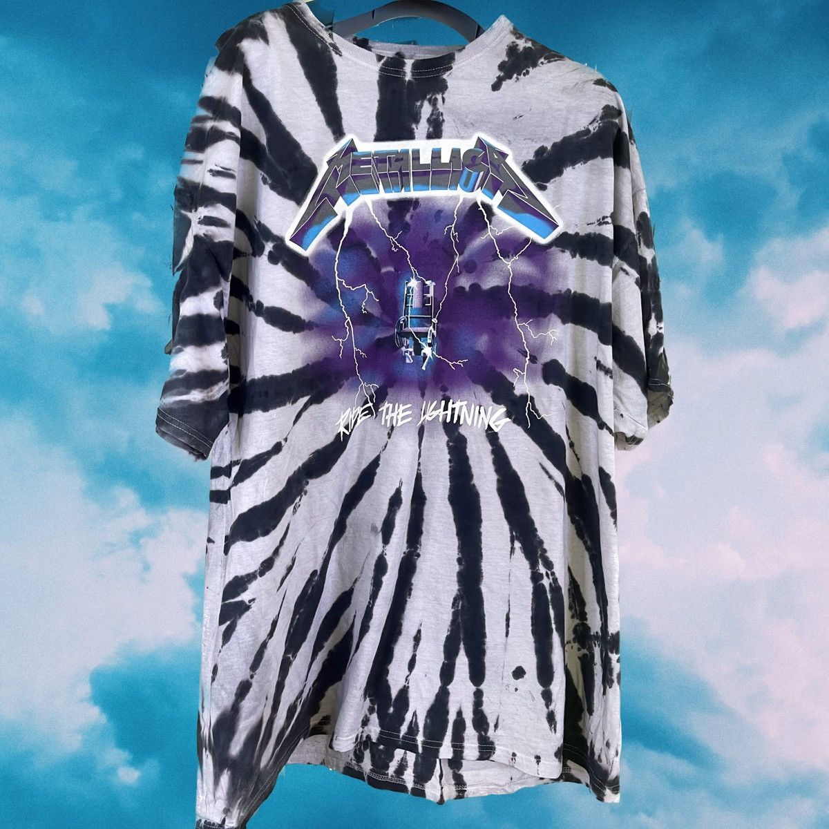 Metallica Metallica Ride The Lightening Tie Dye Band Tee T-Shirt Metal Size US XL / EU 56 / 4 - 1 Thumbnail