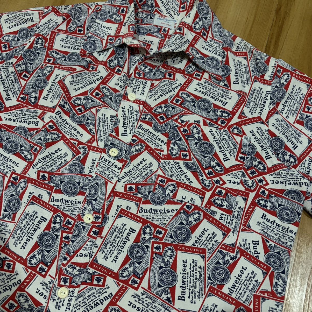 Budweiser Vintage budweiser all over print shirt Size US XL / EU 56 / 4 - 2 Thumbnail