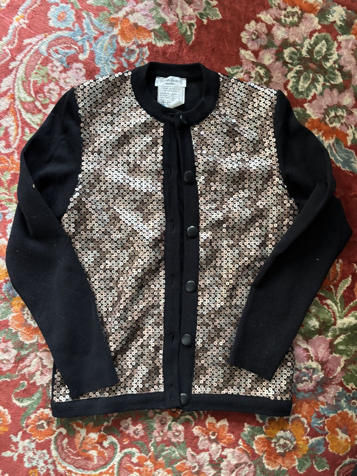 Yves Saint Laurent ARCHIVAL YSL STUDIO PROTOTYPE CARDIGAN - AUTHENTICATED Size M / US 6-8 / IT 42-44 - 8 Thumbnail