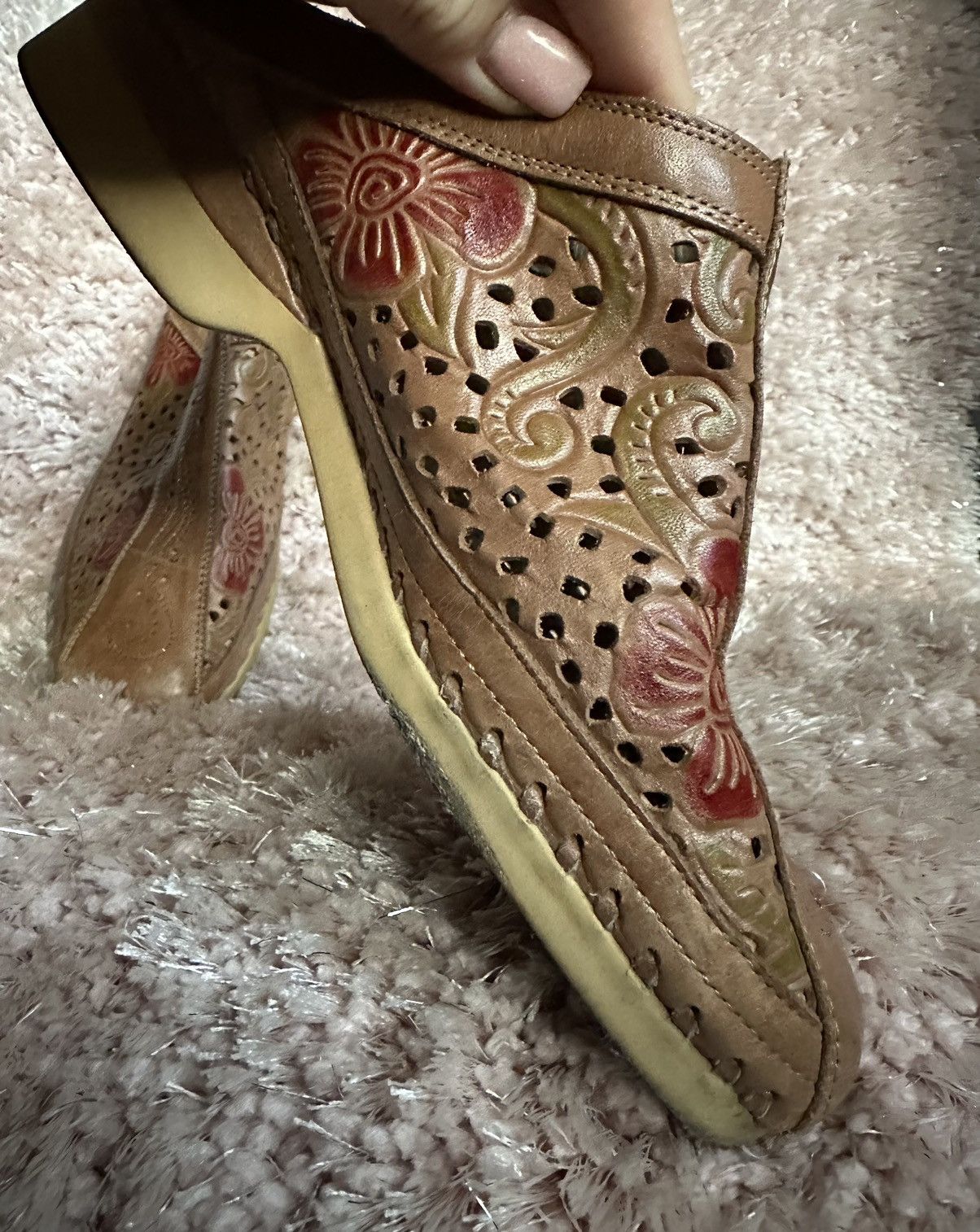 Other PIKOLINOS Leather Embroidered Mules Eco Friendly Clogs Size US 10.5 / IT 40.5 - 7 Thumbnail