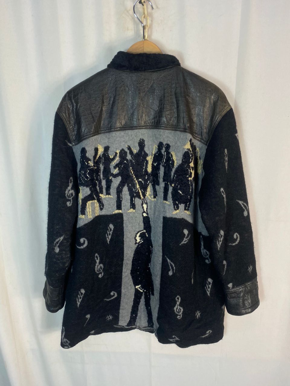 Designer × Torras Unisex🔥Torras wool/leather printed zipper jacket Size US M / EU 48-50 / 2 - 17 Thumbnail
