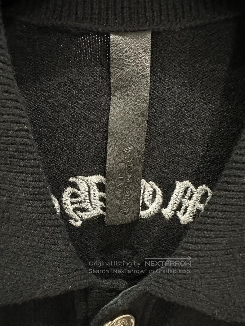 Chrome Hearts CHROME HEARTS Size M Three-cross suede cashmere cardigan Size US M / EU 48-50 / 2 - 4 Thumbnail