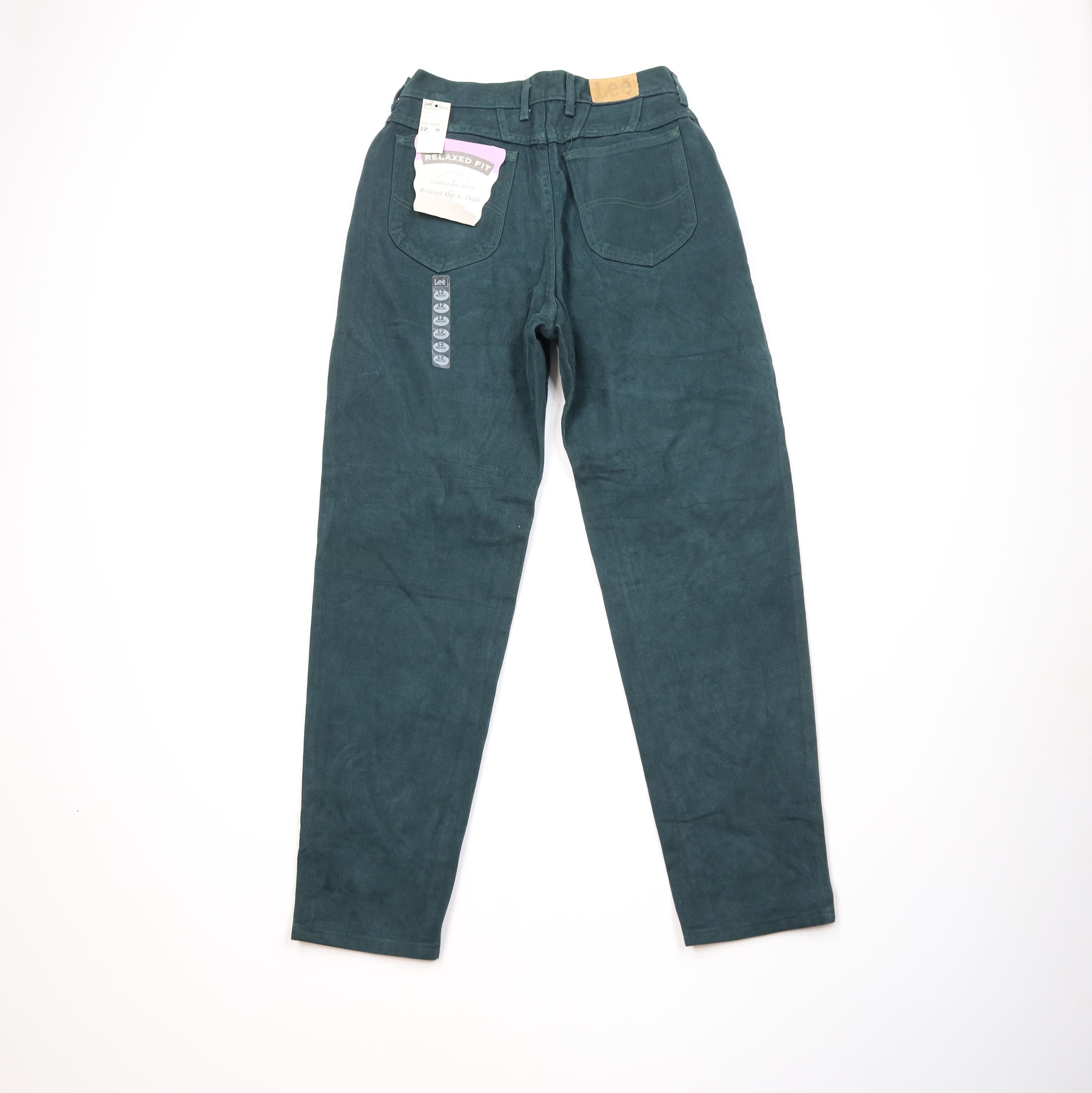 Lee Deadstock Vintage 90s Lee Tapered Leg Denim Jeans Green USA Size 34" / US 12 / IT 48 - 11 Thumbnail
