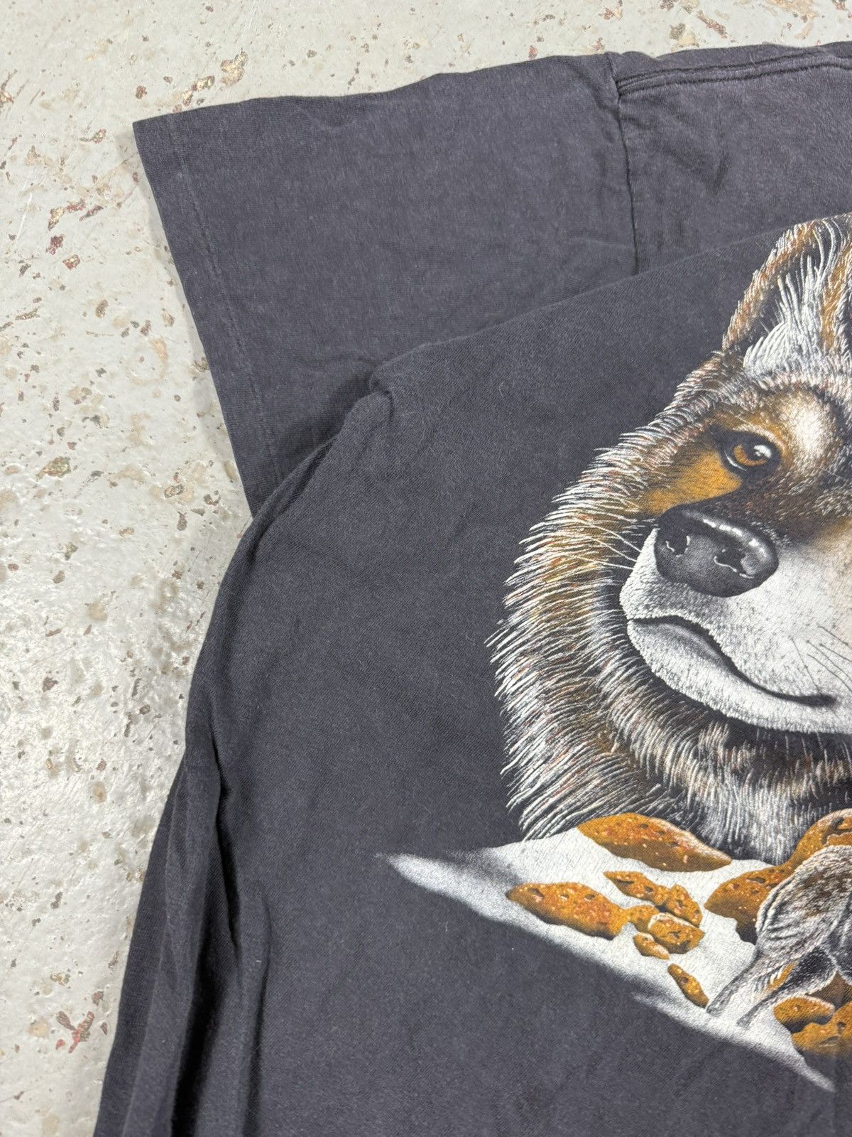 Vintage Vintage Cropped Faded Nature Wolf Tee Size US L / EU 52-54 / 3 - 4 Thumbnail