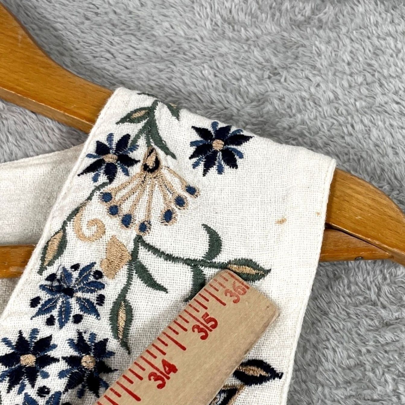 Vintage VINTAGE Paul Harris Design Floral Vest Womens M Embroidered Tie Back Boho Artsy Size M / US 6-8 / IT 42-44 - 4 Thumbnail