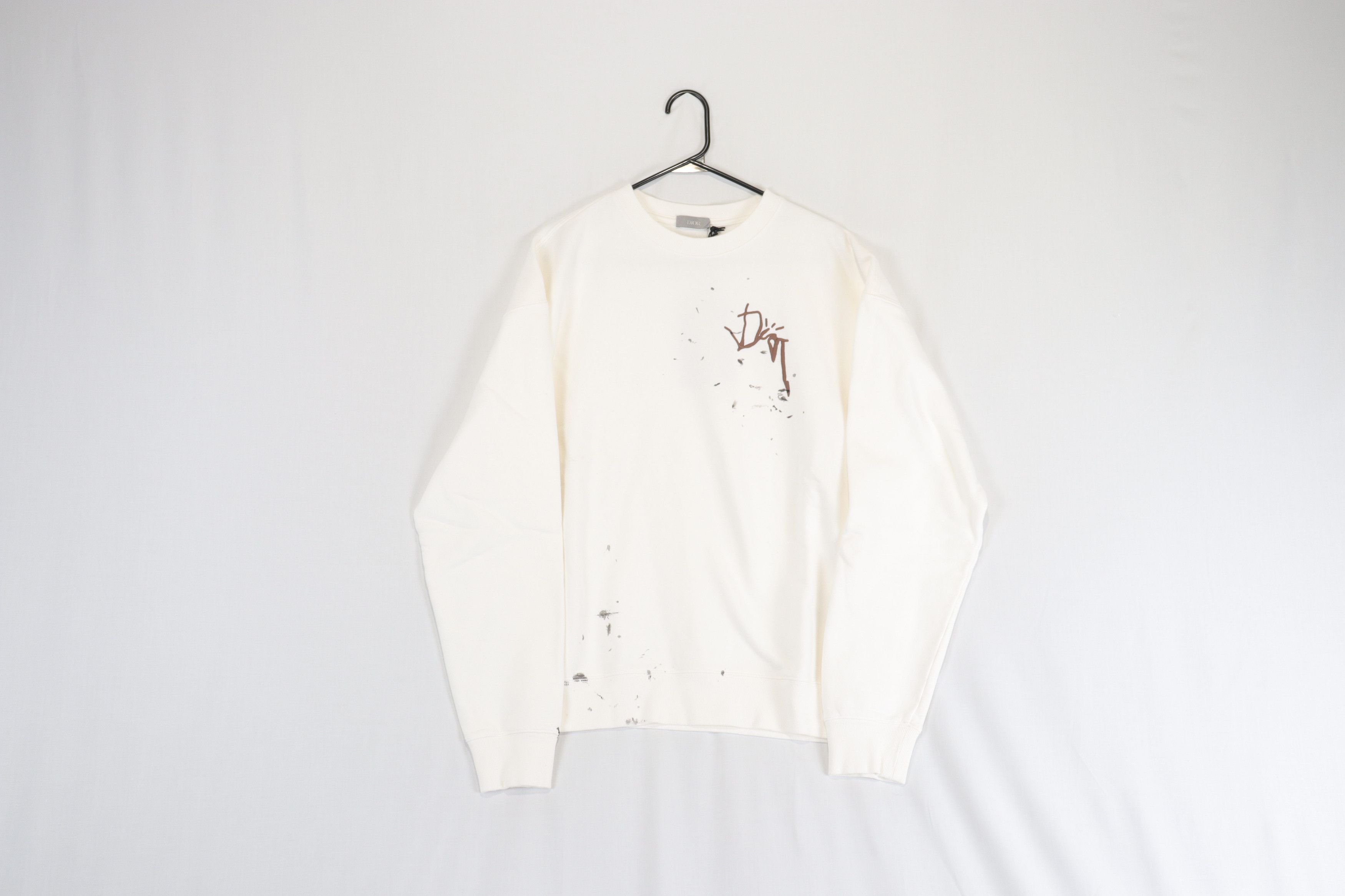 image of O1Rshd11223 Dior X Cactus Jack Oversized Sweatshirt in White/Ivory, Men's (Size Small)