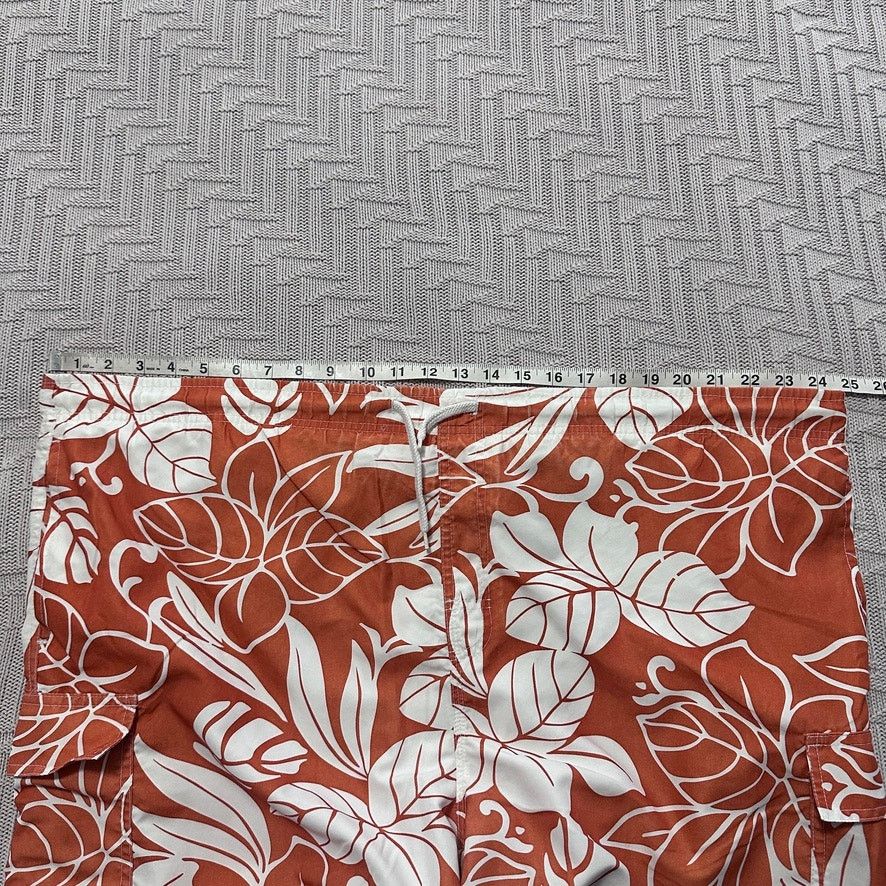 Castaway Clothing Castaways orange Hawaiian flower swim trunks size XL Size US 38 / EU 54 - 4 Thumbnail