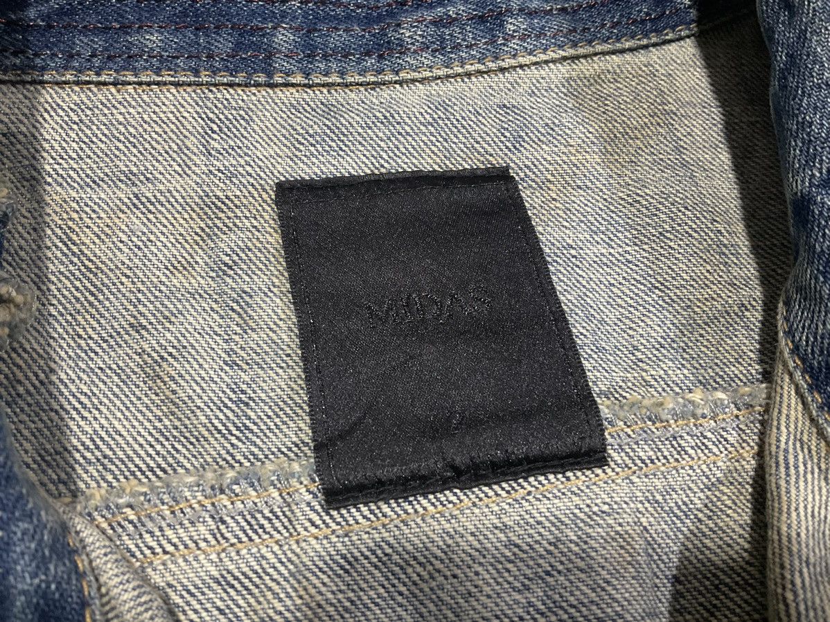 14th Addiction × If Six Was Nine × Le Grande Bleu (L.G.B.) 🔥Y2K Archived Midas Boro Mud Wash Denim Jacket Size US L / EU 52-54 / 3 - 12 Thumbnail
